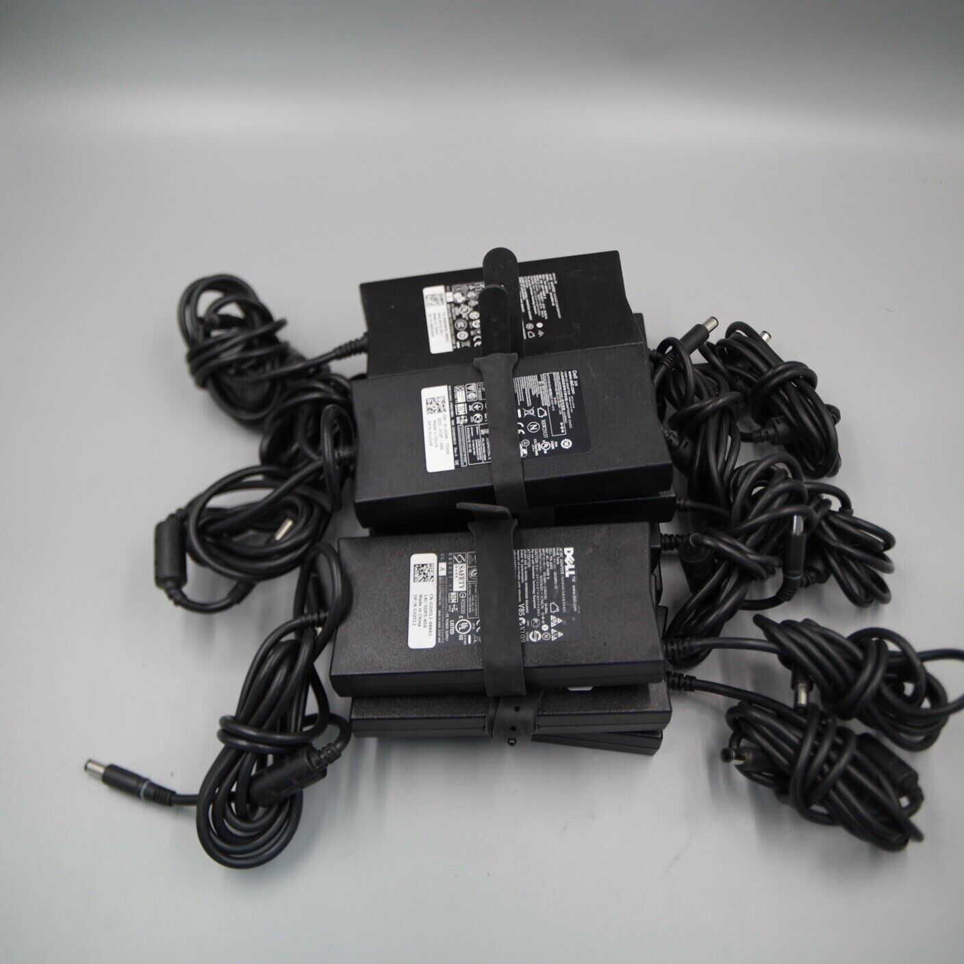 MIX LOT OF 10-Dell 130W 19.5V 6.7A Laptop Chargers AC Adapters With Power Cord