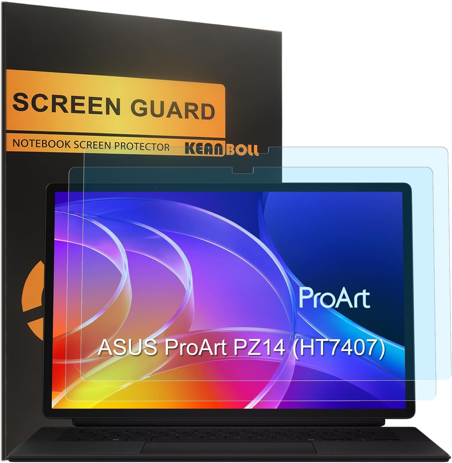 2 Pack Block Blue Light Screen Protector for ASUS ProArt PZ14 (HT7407) Laptop