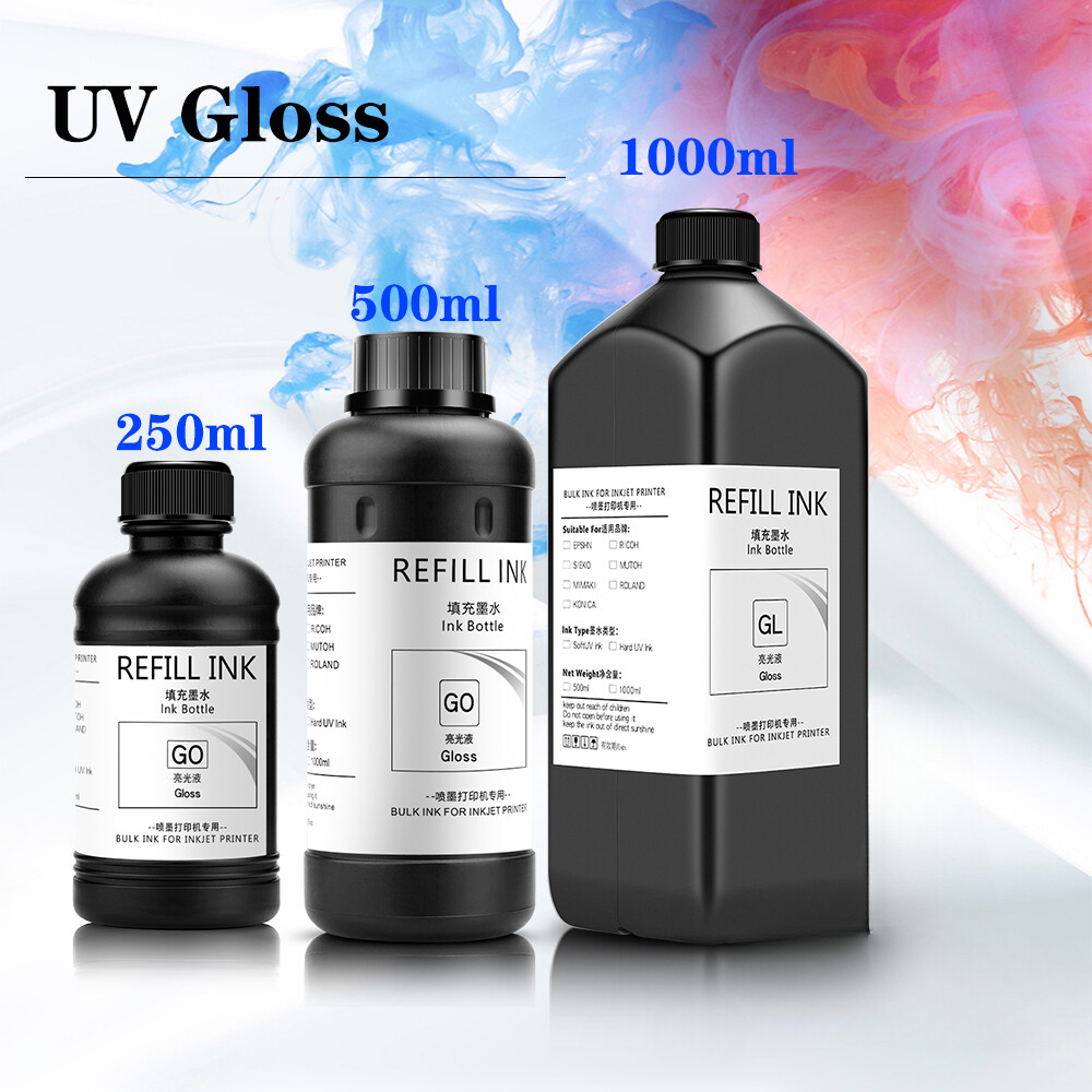 UV Curable Varnish For L800 L805 L1800 1390 1400 R290 R300 DX5 DX7 Printhead