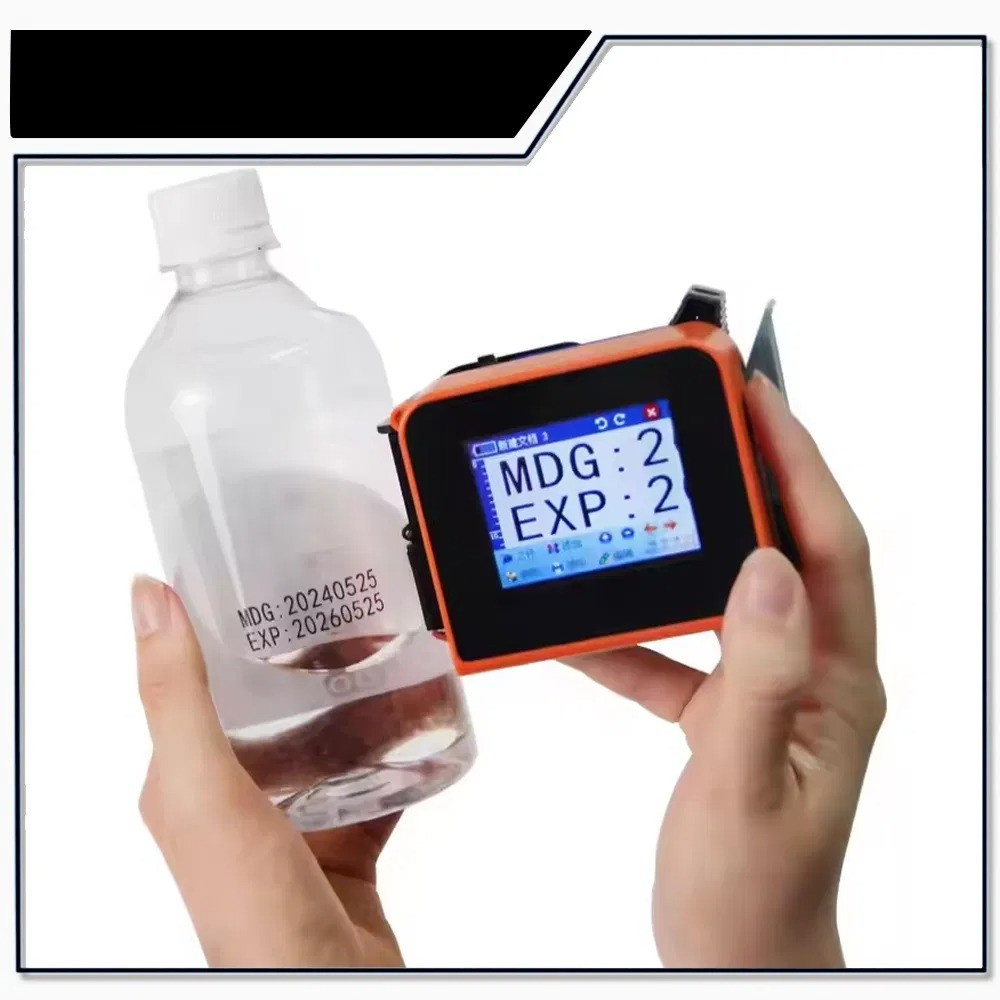 12.7mm Date Logo Plastic Bottle Portable Mini Thermal Handheld Inkjet Printer