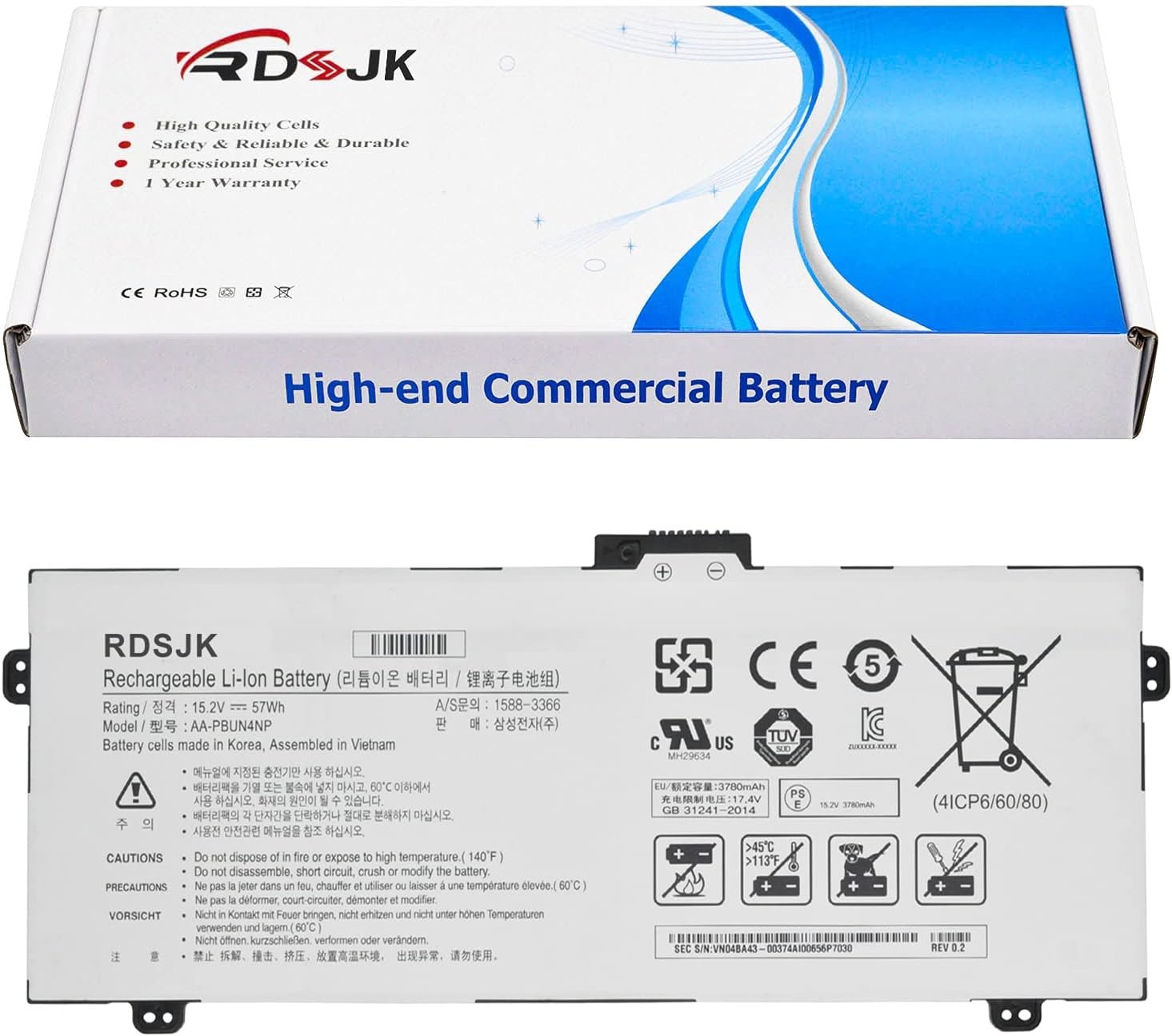 AA PBUN4NP PBUN4NP Laptop Battery for Samsung ATIV Book 9 Pro NP940Z5J NP940Z5L