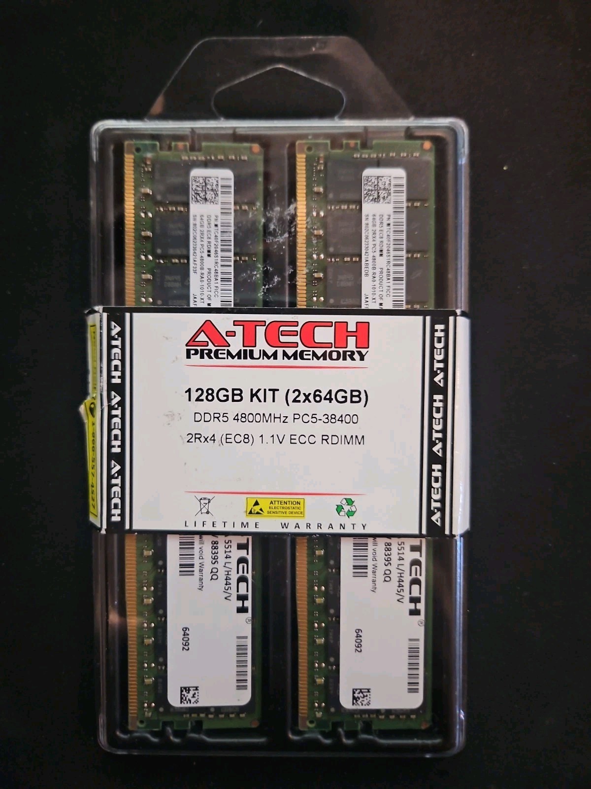 A-tech 128gb Kit 2x64gb DDR5 4800MHz PC5-38400