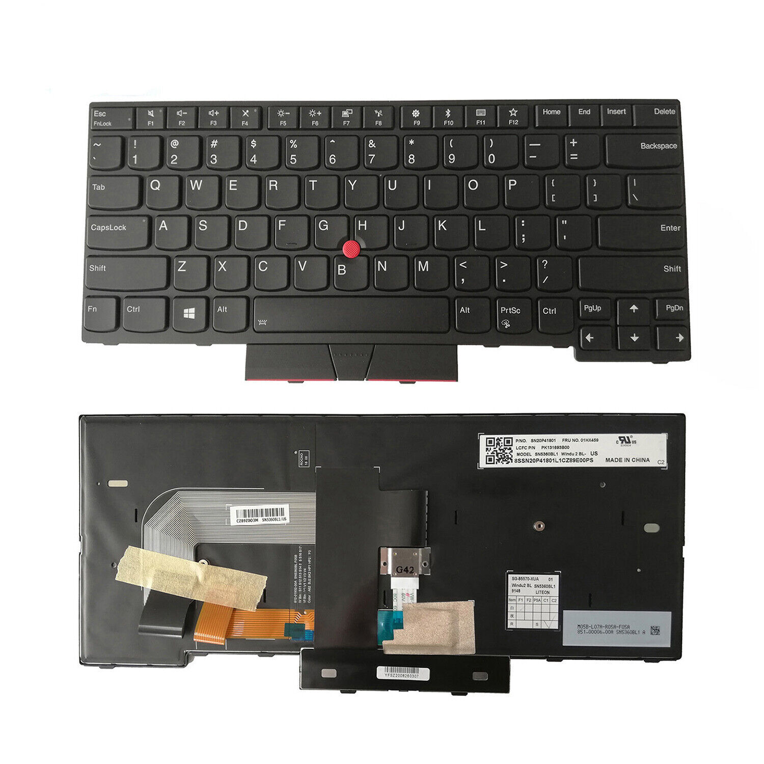 New Backlit Keyboard For Lenovo Thinkpad T470 T480 01HX459 01HX499 01HX419 US