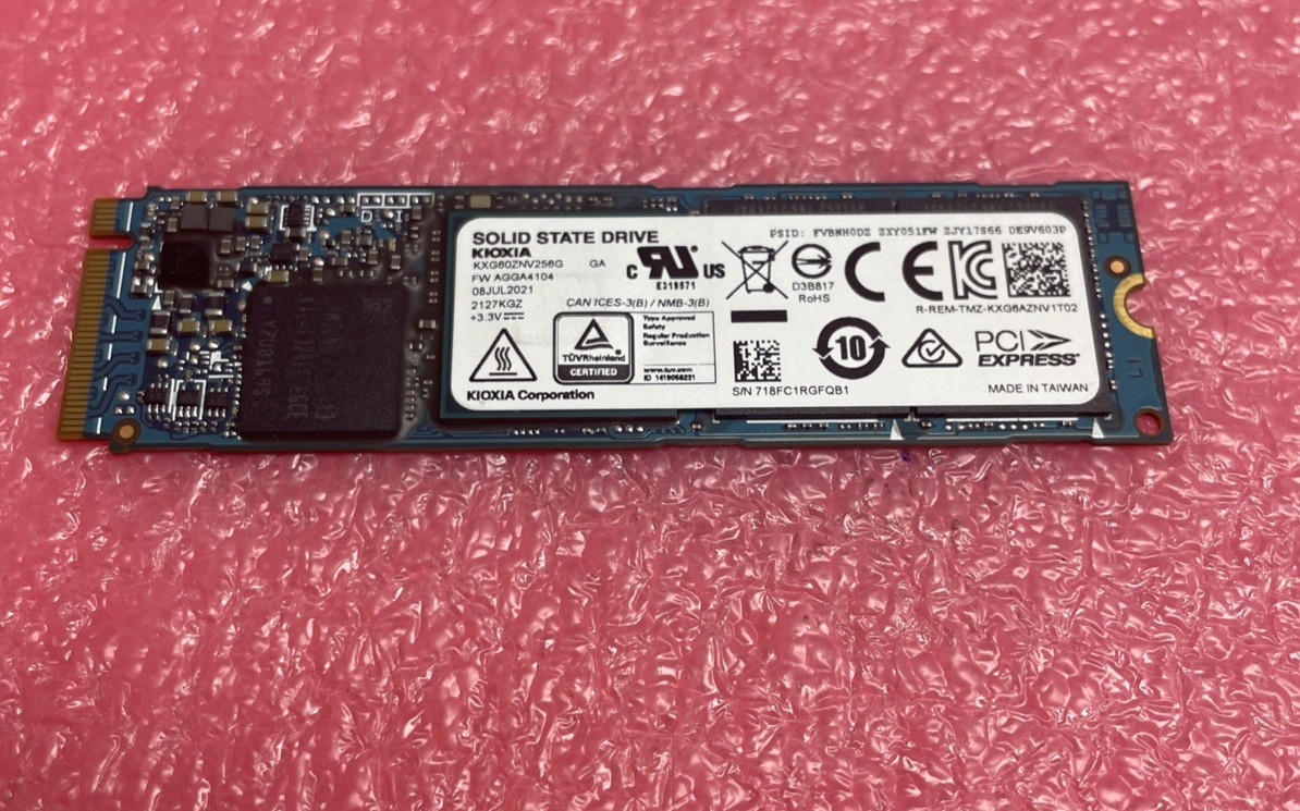 Kioxia 2140KGZ 256GB KXG60ZNV256G Gen NMB-3B SSD.