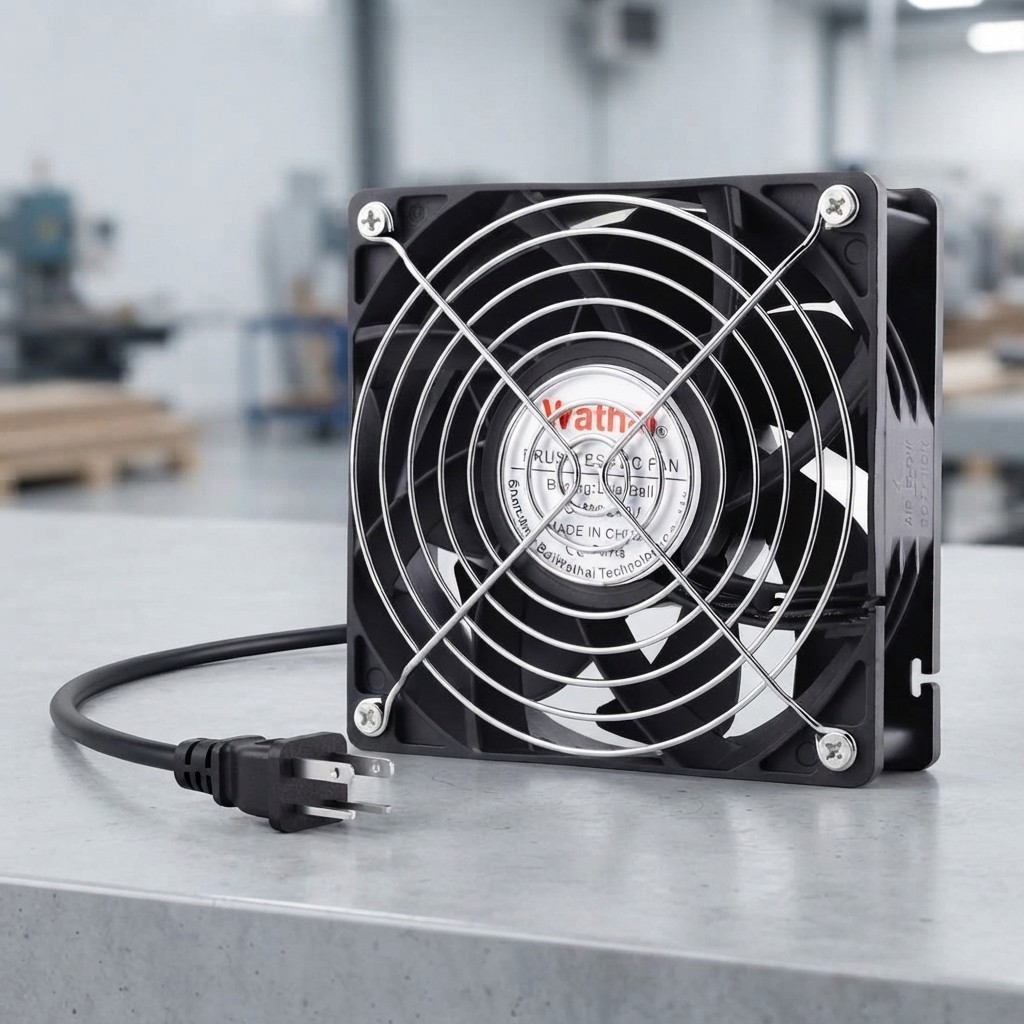 EC Industrial Case Fan 120mm x 38mm AC 110V 120V Cooling Fan