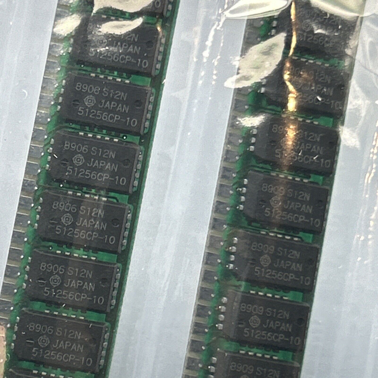 Rare Set of (4) 256K 30-pin Parity SIMM RAM 100ns TOTAL 1MB 9-chip IBM Apple XT