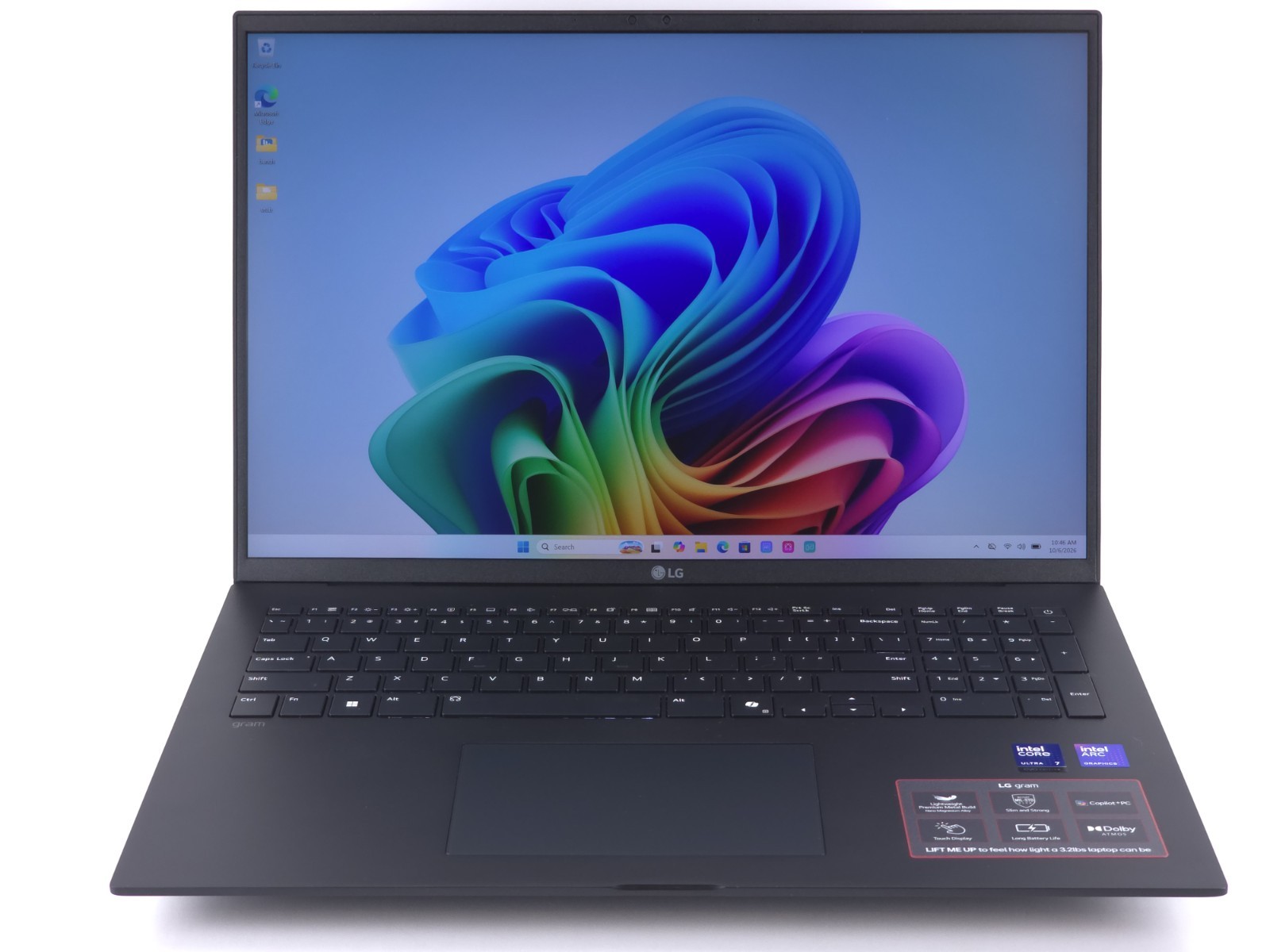 LG gram 17" WQXGA Touch (Ultra 7 258V, 32GB, 1TB) Black 17Z90TL-H.AUB6U3