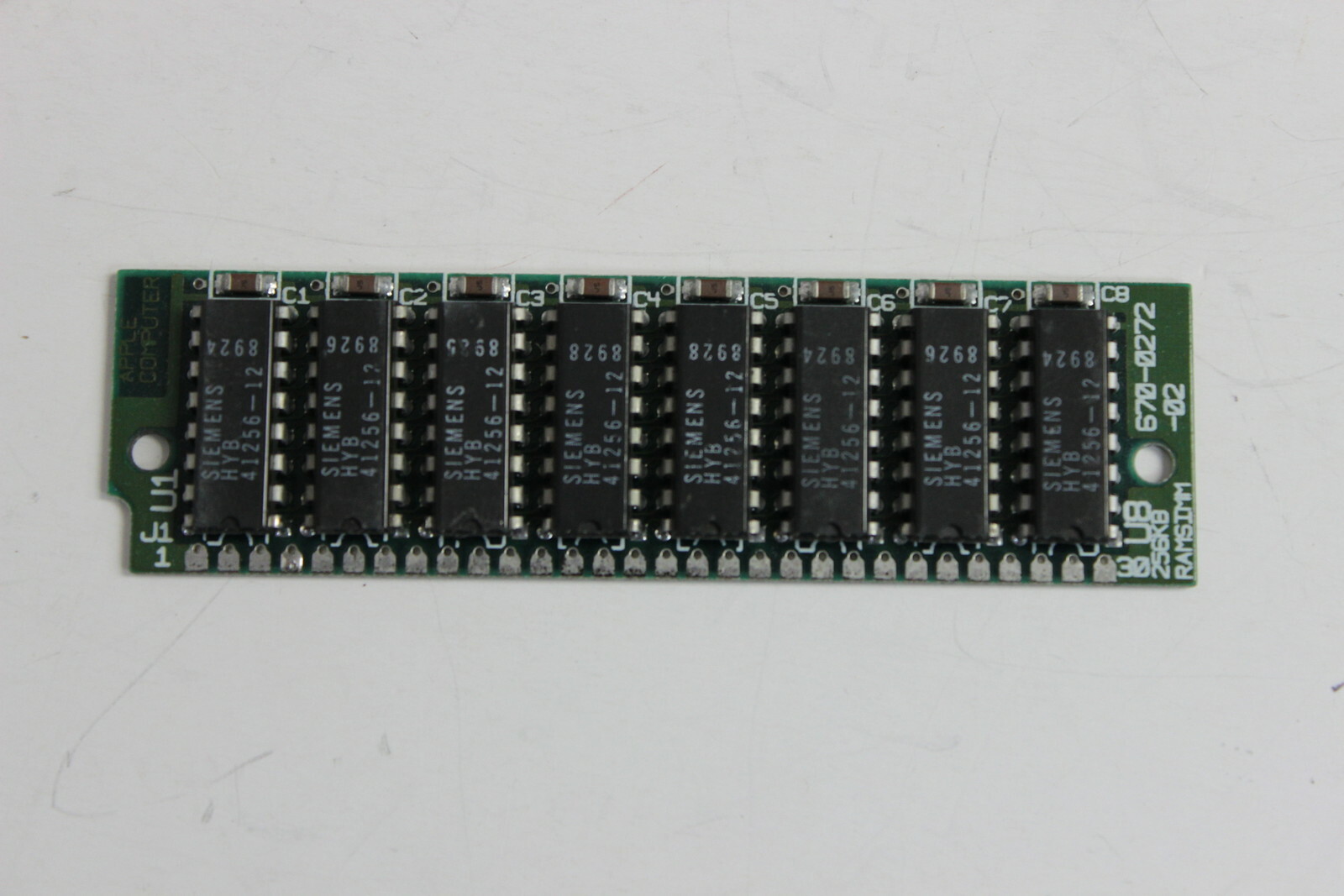 APPLE 661-0494 256KB SIMM 120NS 30 PIN MEMORY MODULE FOR PLUS & SE  670-0272