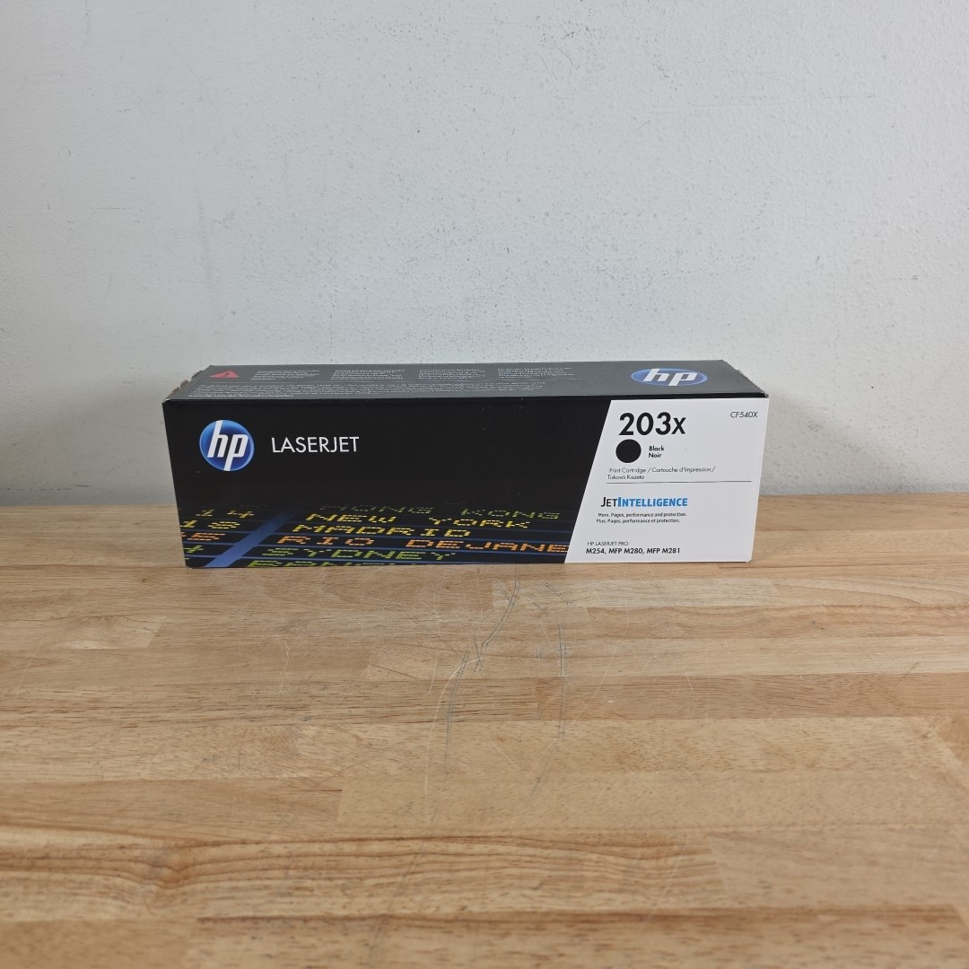 HP 203X CF540X BLACK HIGH YIELD LASERJET TONER CARTRIDGE New Sealed Read Desc 