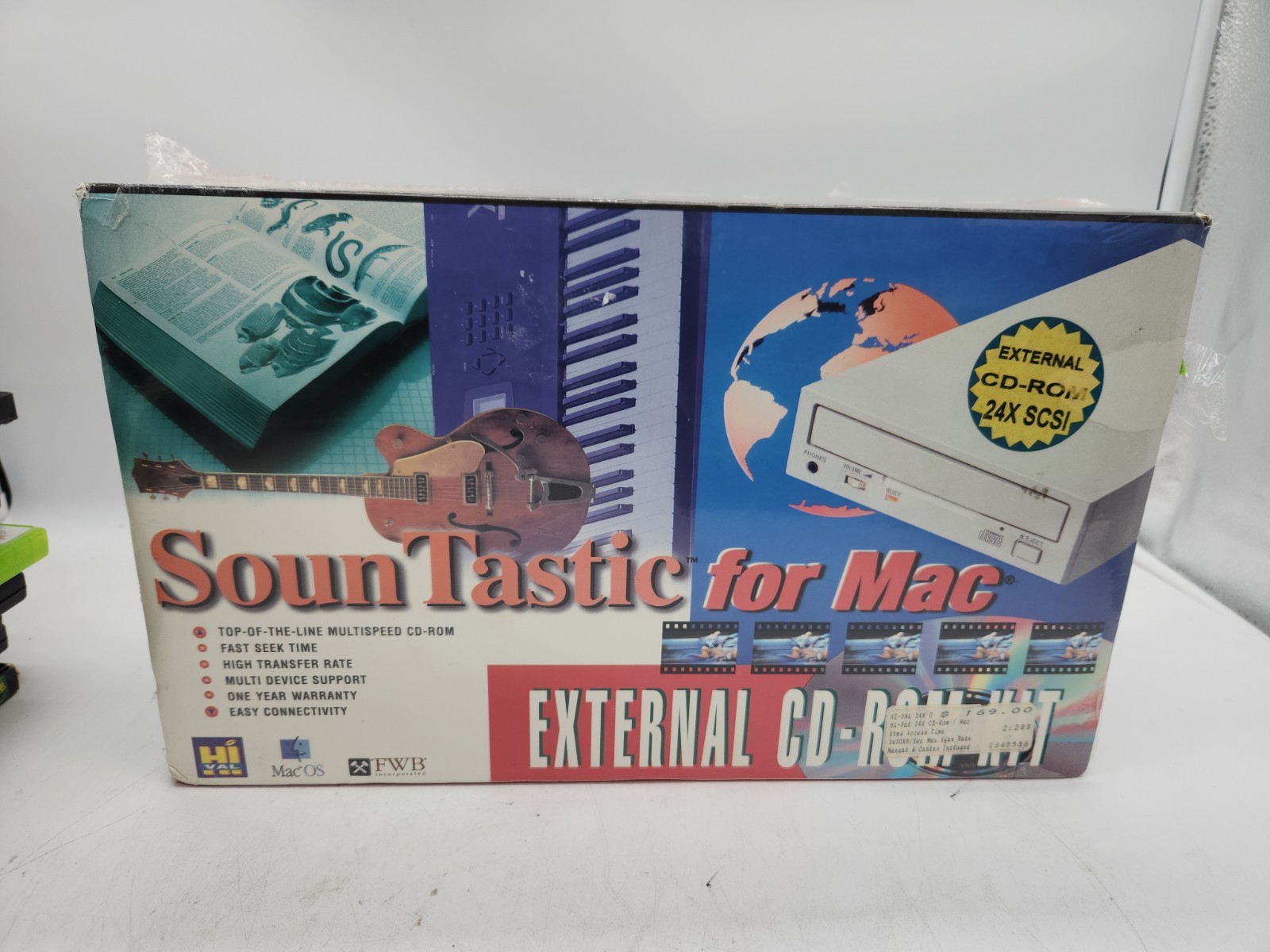 Vintage Apple Macintosh Sountastic Computer HI-VAL External SCSI CD-ROM Kit New
