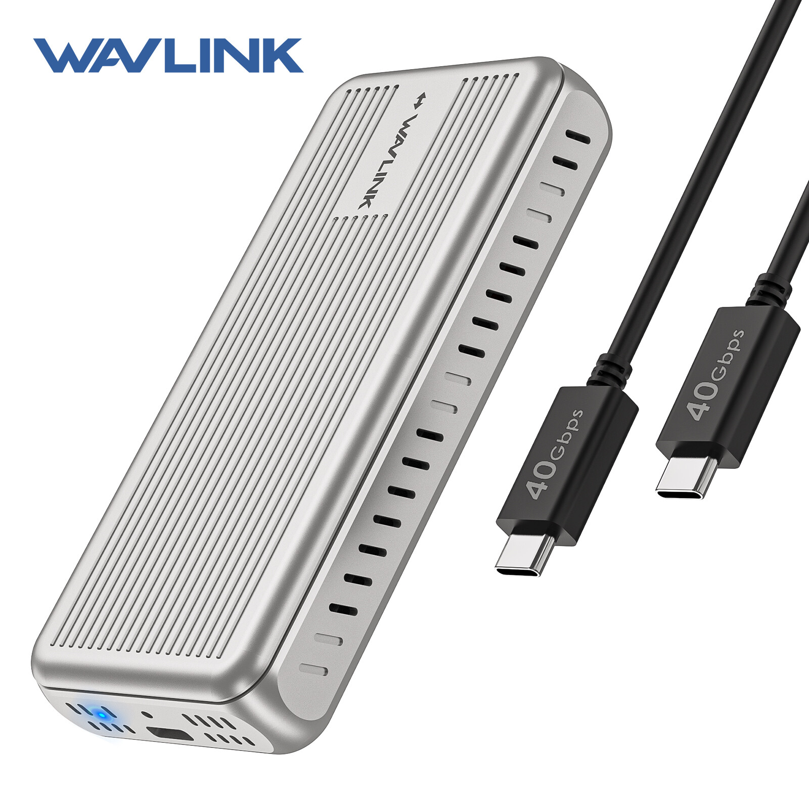 WAVLINK 40Gbps PCIe NVMe SSD Enclosure USB4 External Hard Drive Enclosure