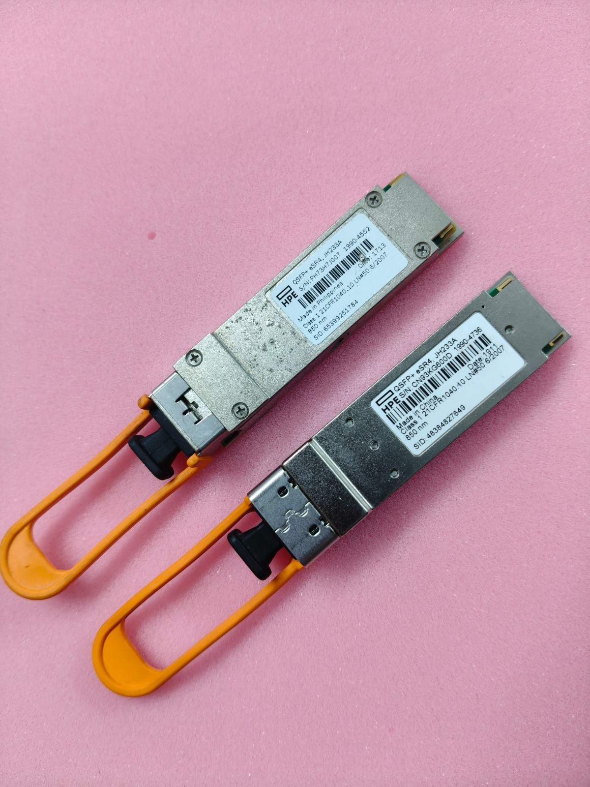 HPE 40G X142 JH233A QSFP+ eSR4 850nm 300m MPO 1990-45575 1990-4552 1990-4736