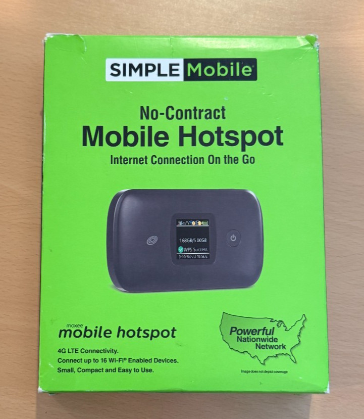 Simple Mobile Moxee K779HSDL 4G LTE Prepaid Mobile Hotspot Black