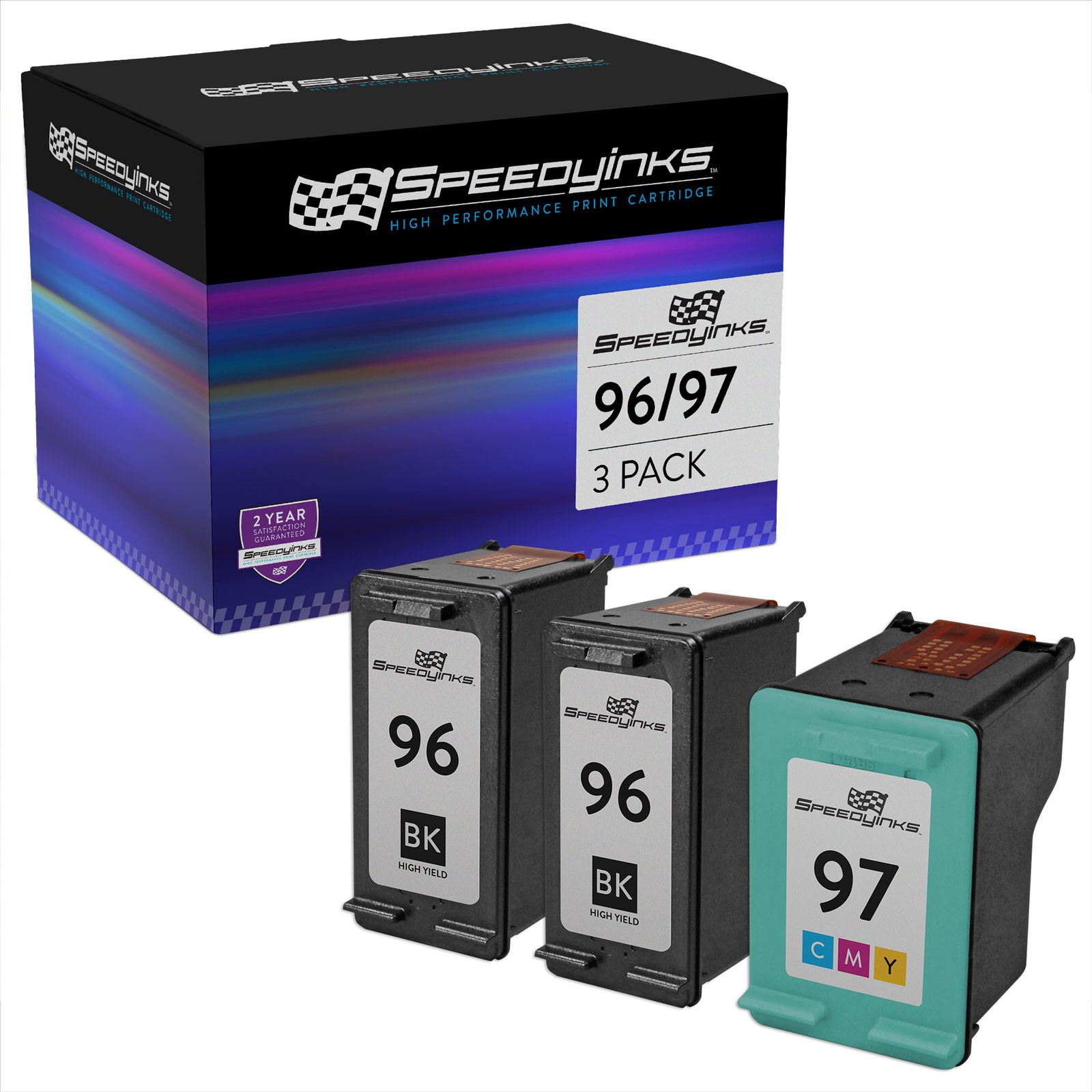 5PK Speedy Ink Cartridge for HP 96 (2x C8767WN ) & HP 97 (3x C9363WN) Combo Set