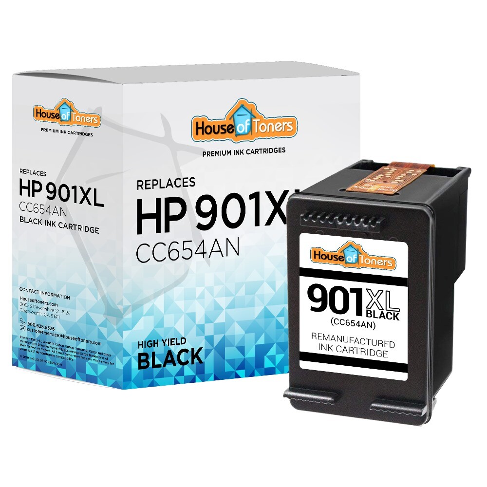 1PK Fits HP 901XL Black Ink Cartridge for HP Officejet J4580 J4624 J4660