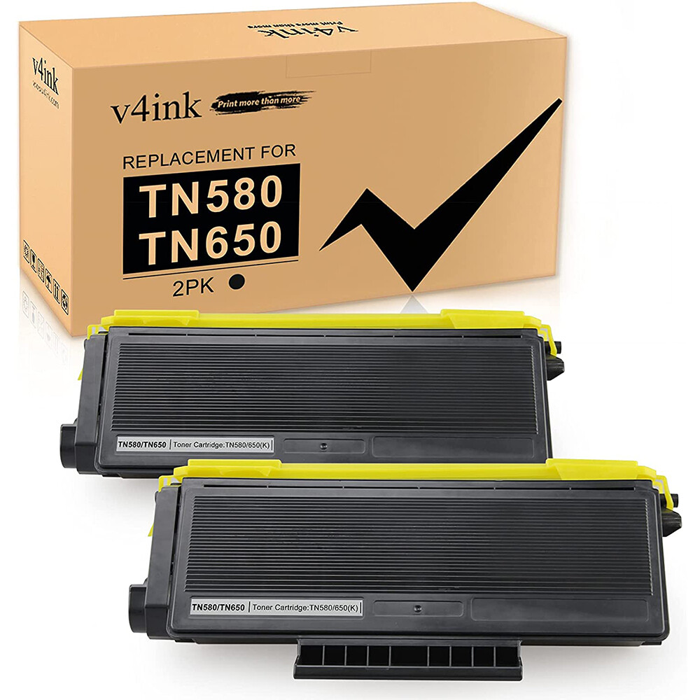 2PK TN580 Toner Cartridge fits For Brother DR520 MFC-8460N 8860DN 8660DN 8670DN