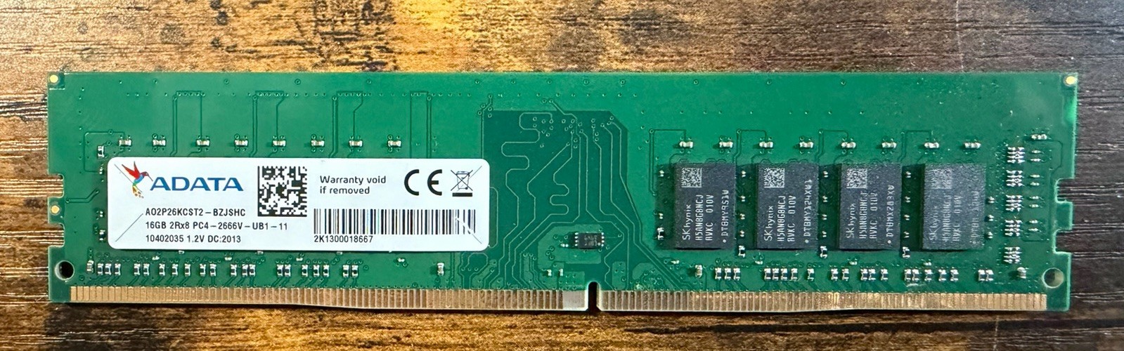 ADATA Technology AO2P26KCST2-BZJSHC 16GB DDR4 SO-DIMM 2666MHz RAM Tested