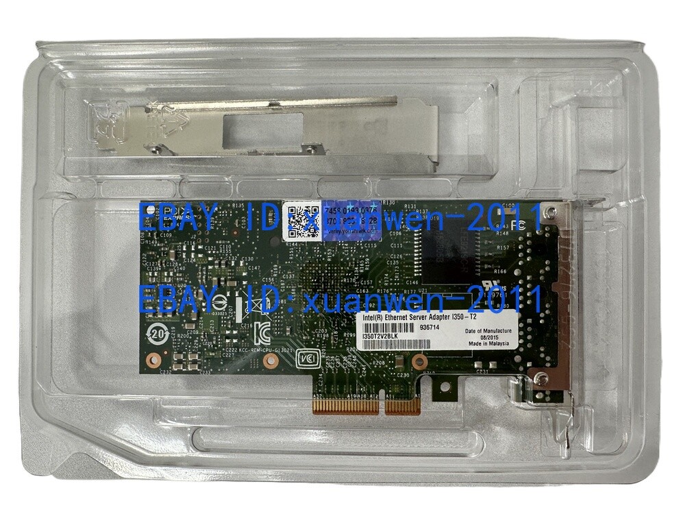 Genuine Intel I350T2V2 Ethernet Server Adapter I350-T2 I350-T2V2 PCIe Dual Port