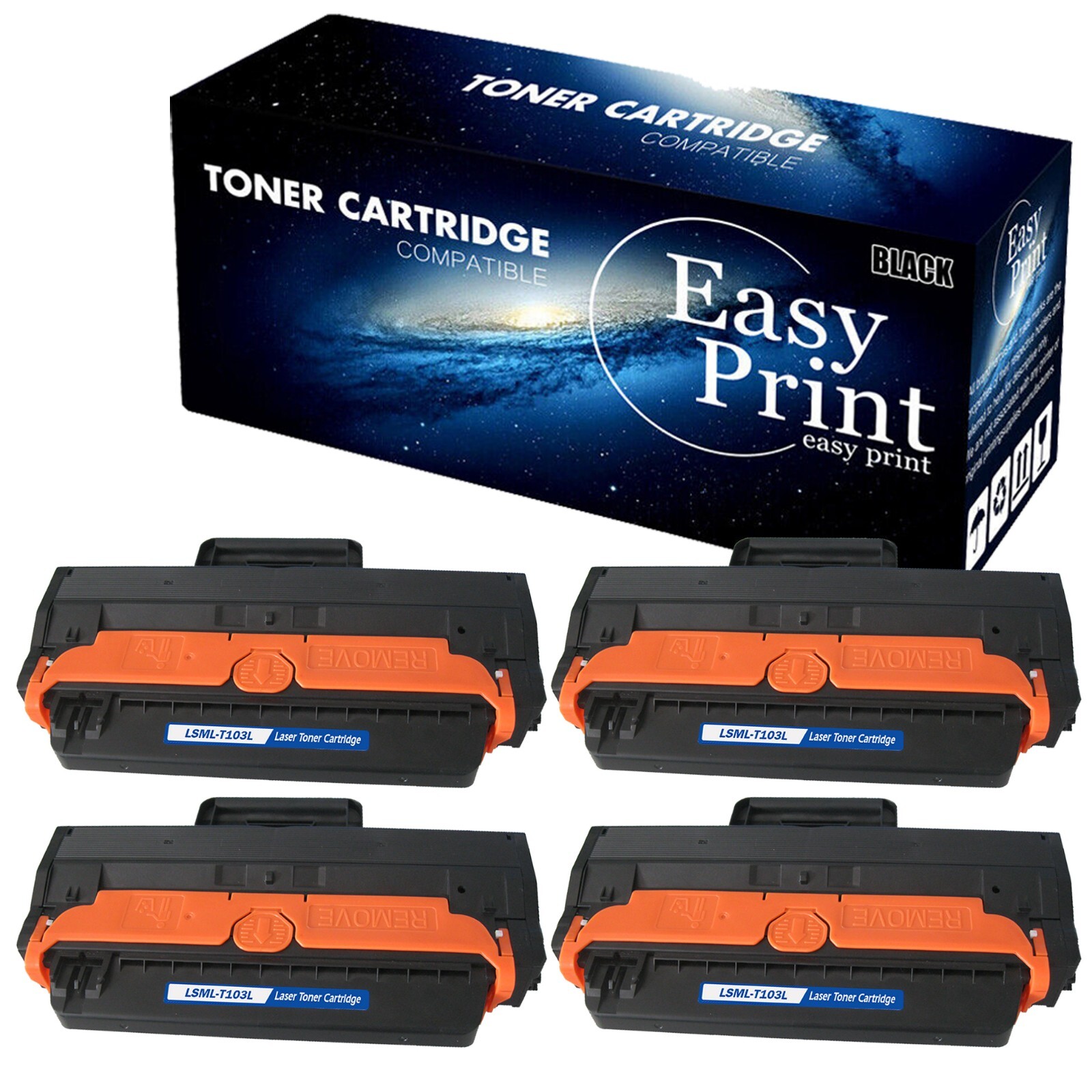 4--Pack 103L MLTD103L Toner Cartridge For SCX-4729FW SCX-4729FD ML-2951D Printer