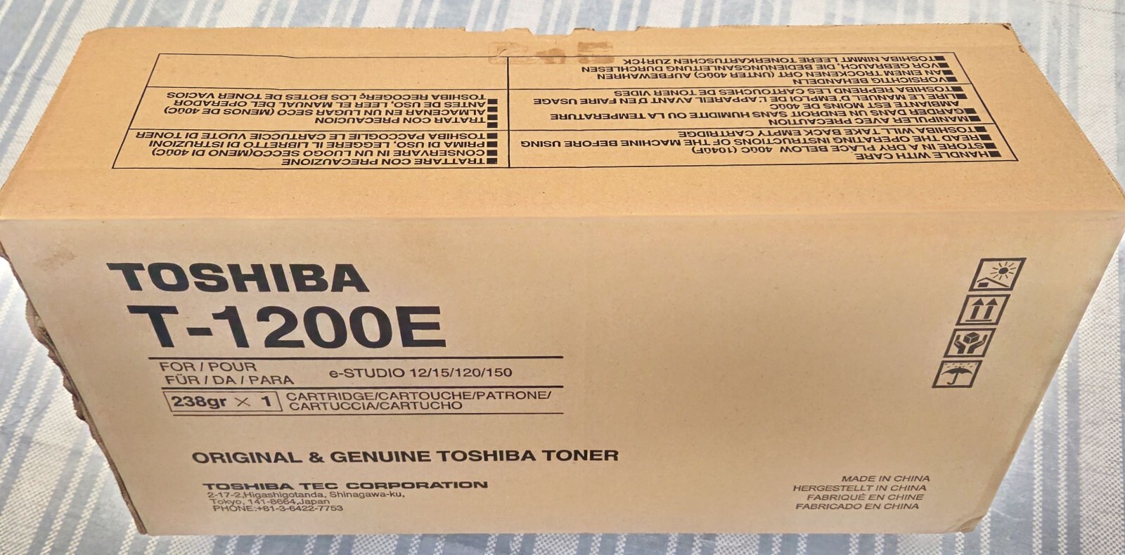 Toshiba T-1200E Black OEM Toner Cartridge