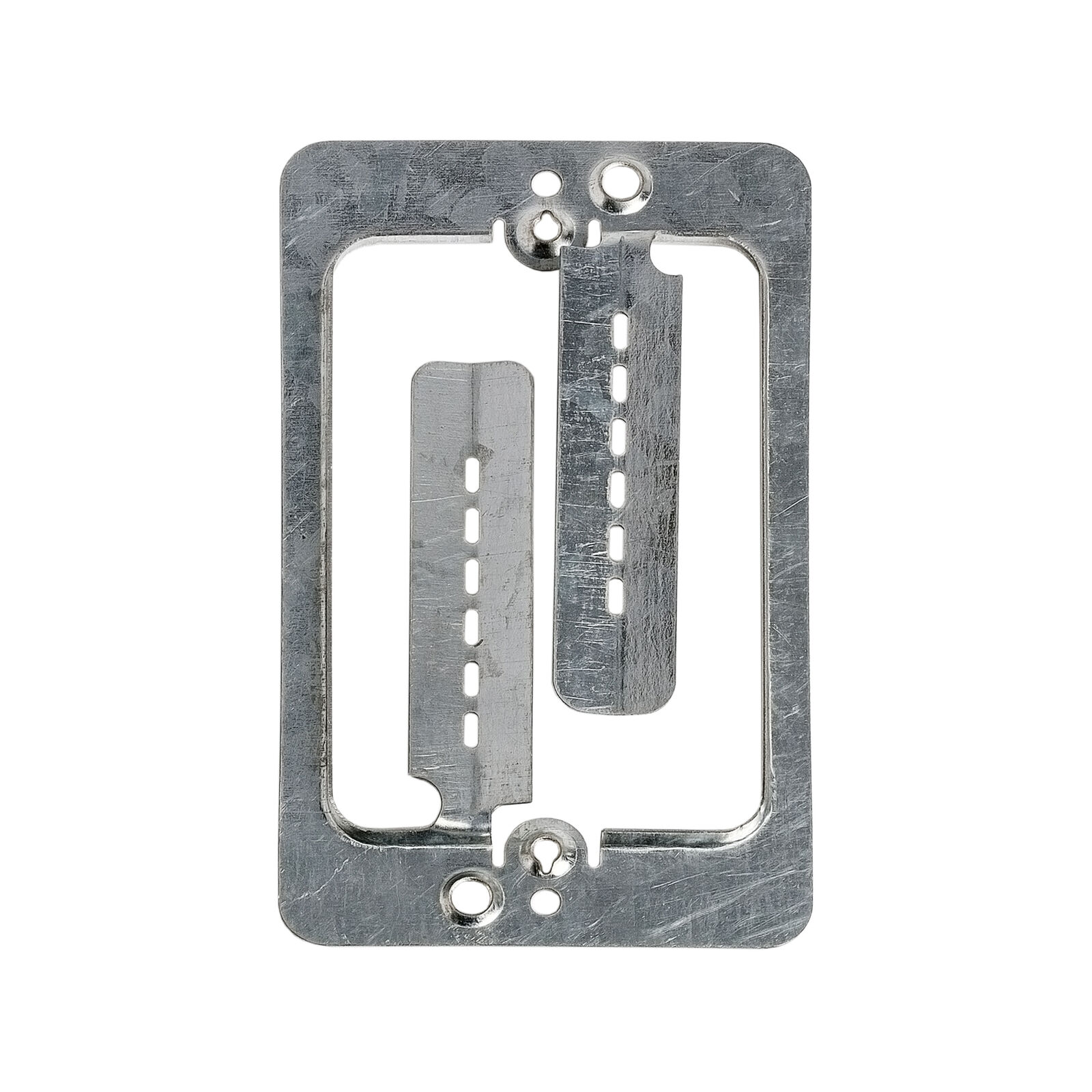 Low-Voltage Metal Drywall Brackets + Screws for Single Gang  Standard Wall Plate