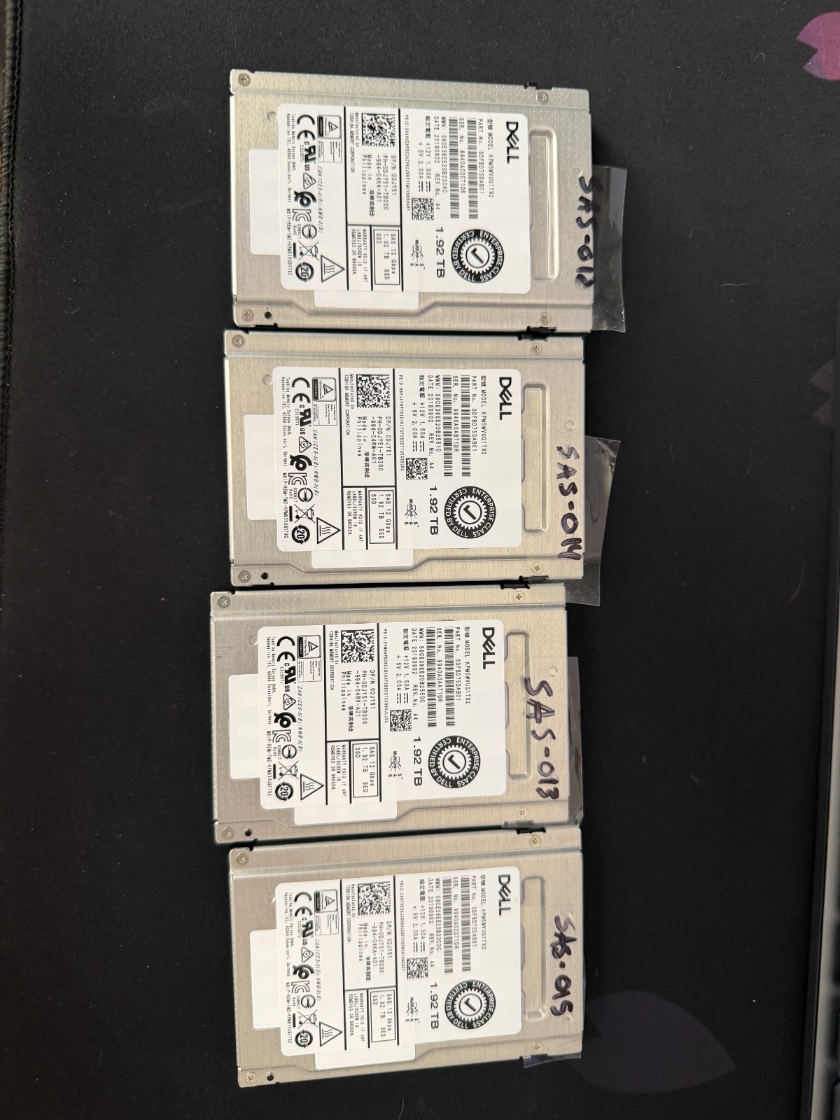 Toshiba Kioxia PM5-V KPM5WVUG1T92 1.92TB SAS 12Gb 2.5" SSD - Tested Per 1