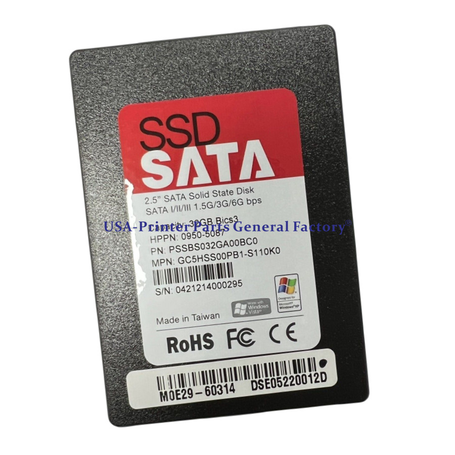 M0E29-67116 NEW 2.5in 32GB SSD Fit For HP Latex 560 570  V2 Storm Sv W/Fw HDD