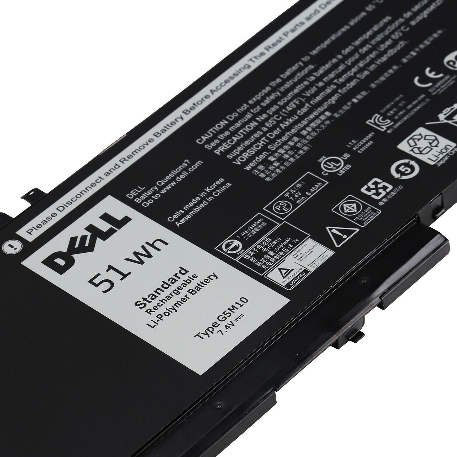 Genuine G5M10 for Dell Latitude E5450 E5550 E5250 Notebook Laptop 15.6" 51wh