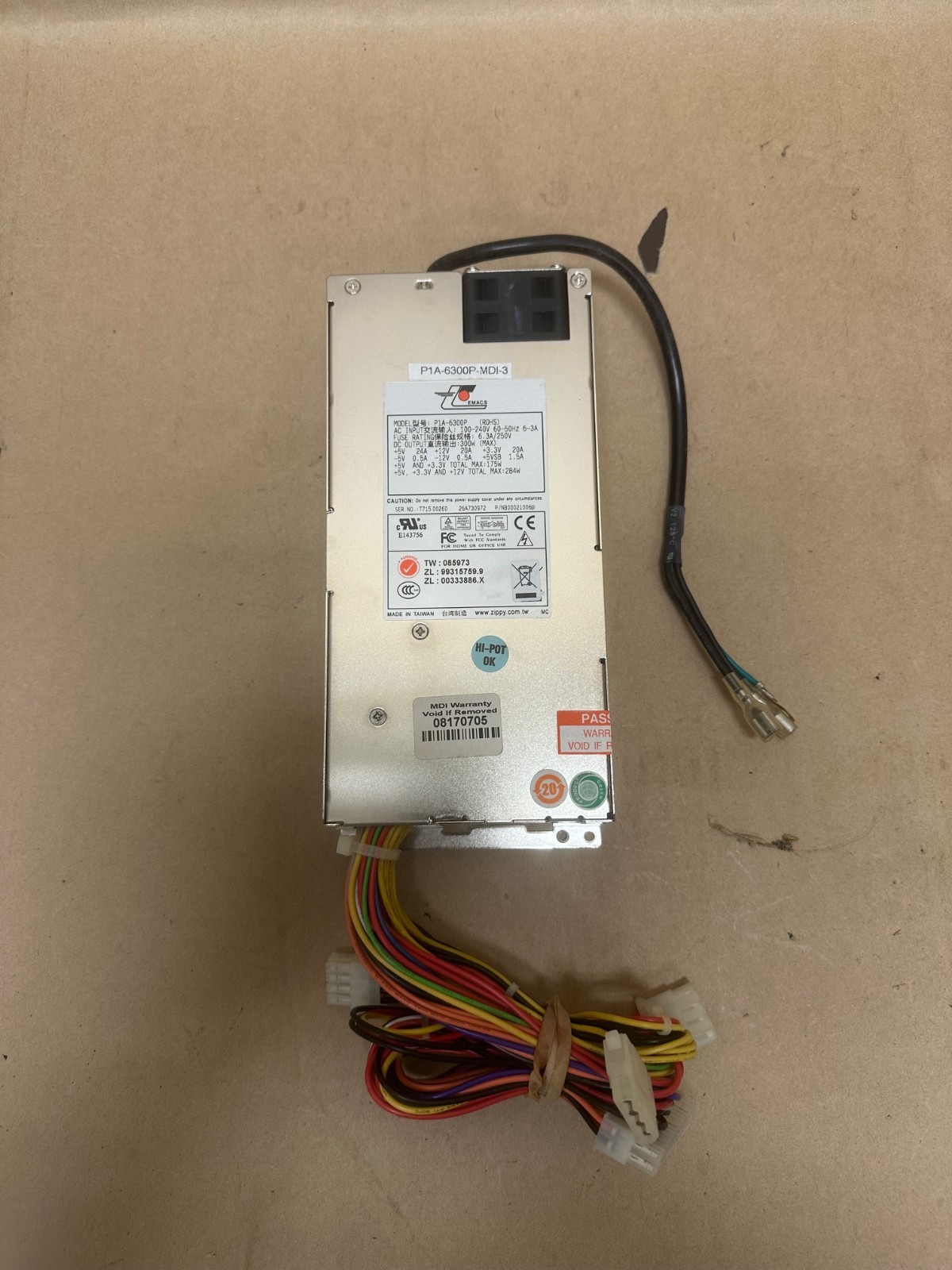 EMACS P1A-6300P Power Supply