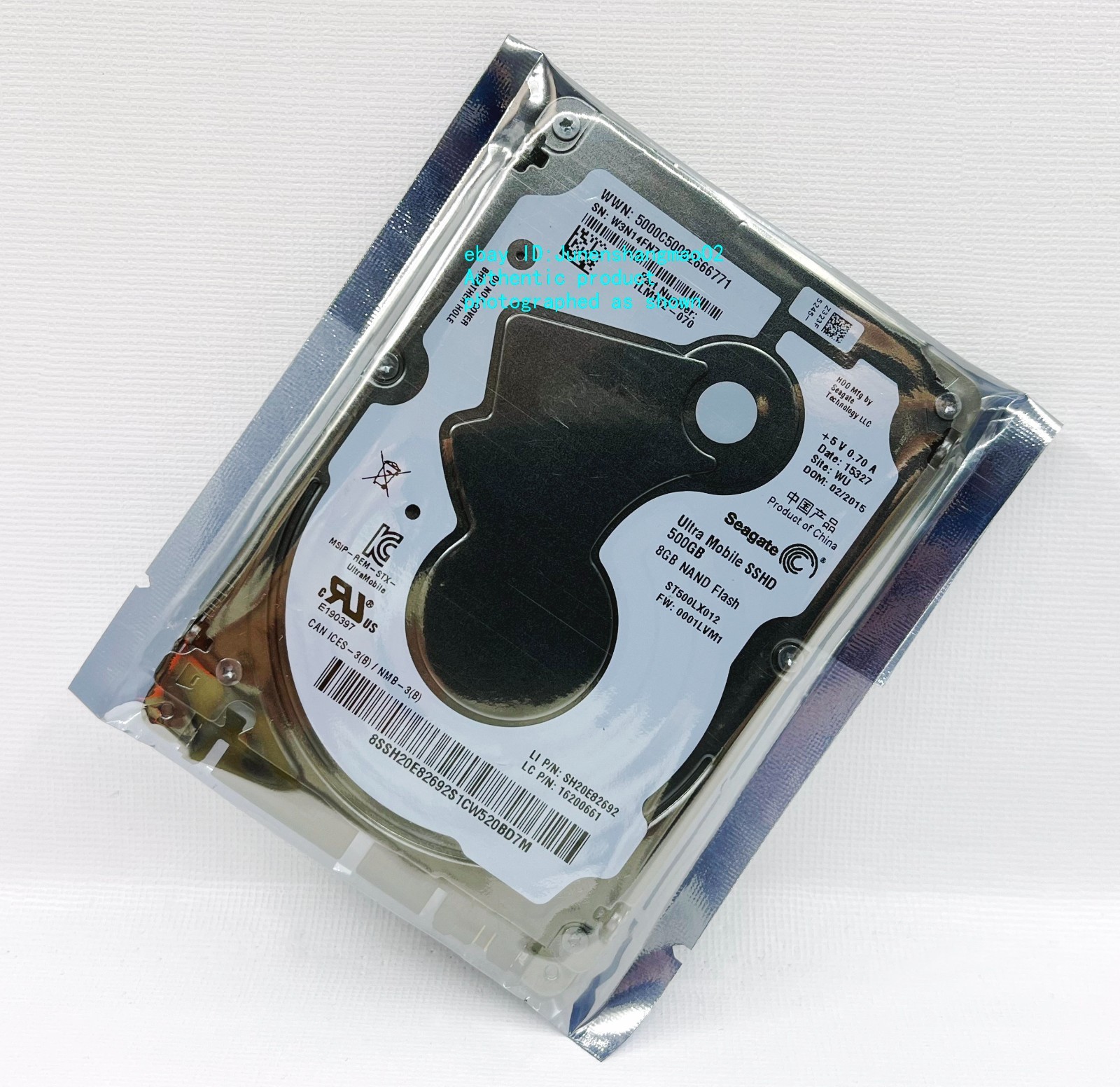 Seagate ST500LX012 500GB 5400RPM SATA III 5mm 2.5'' Hybrid Solid State Drive