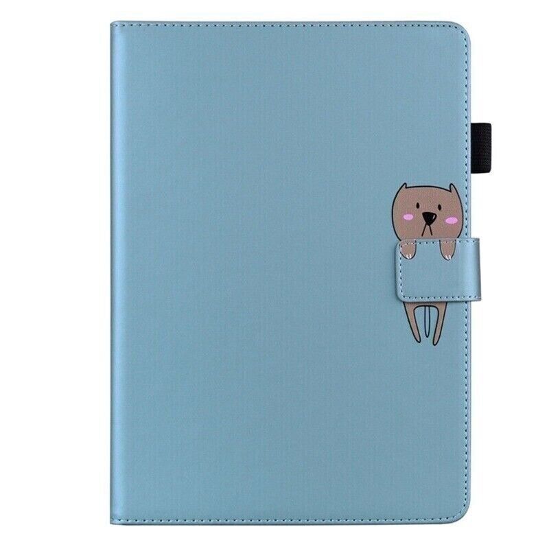 Leather Frog Cat Panda Wallet Phone Case For iPad Air Pro 11" 13" M2 M4 2024
