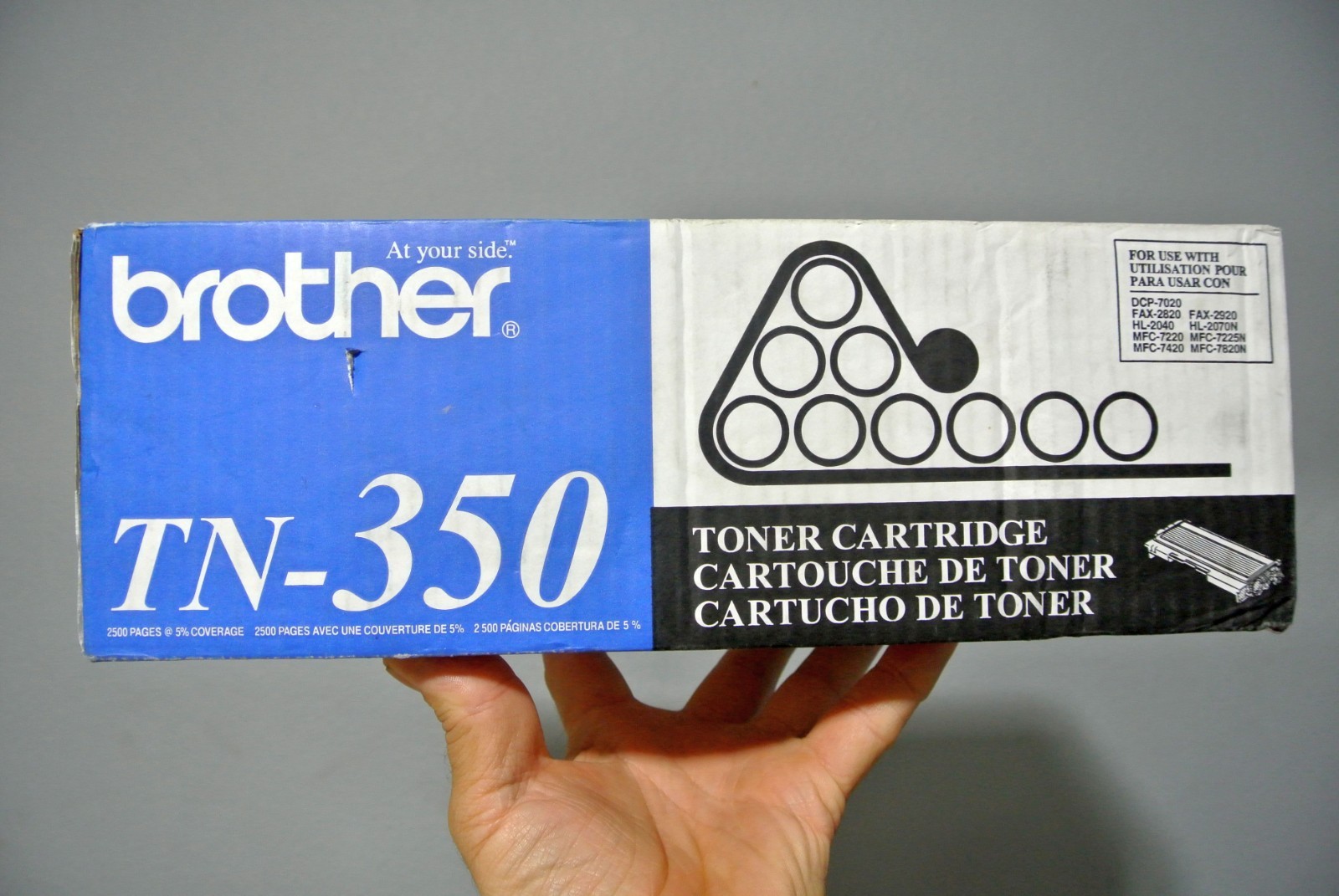 Genuine Brother TN-350 Laser Toner Cartridge Black New, Sealed