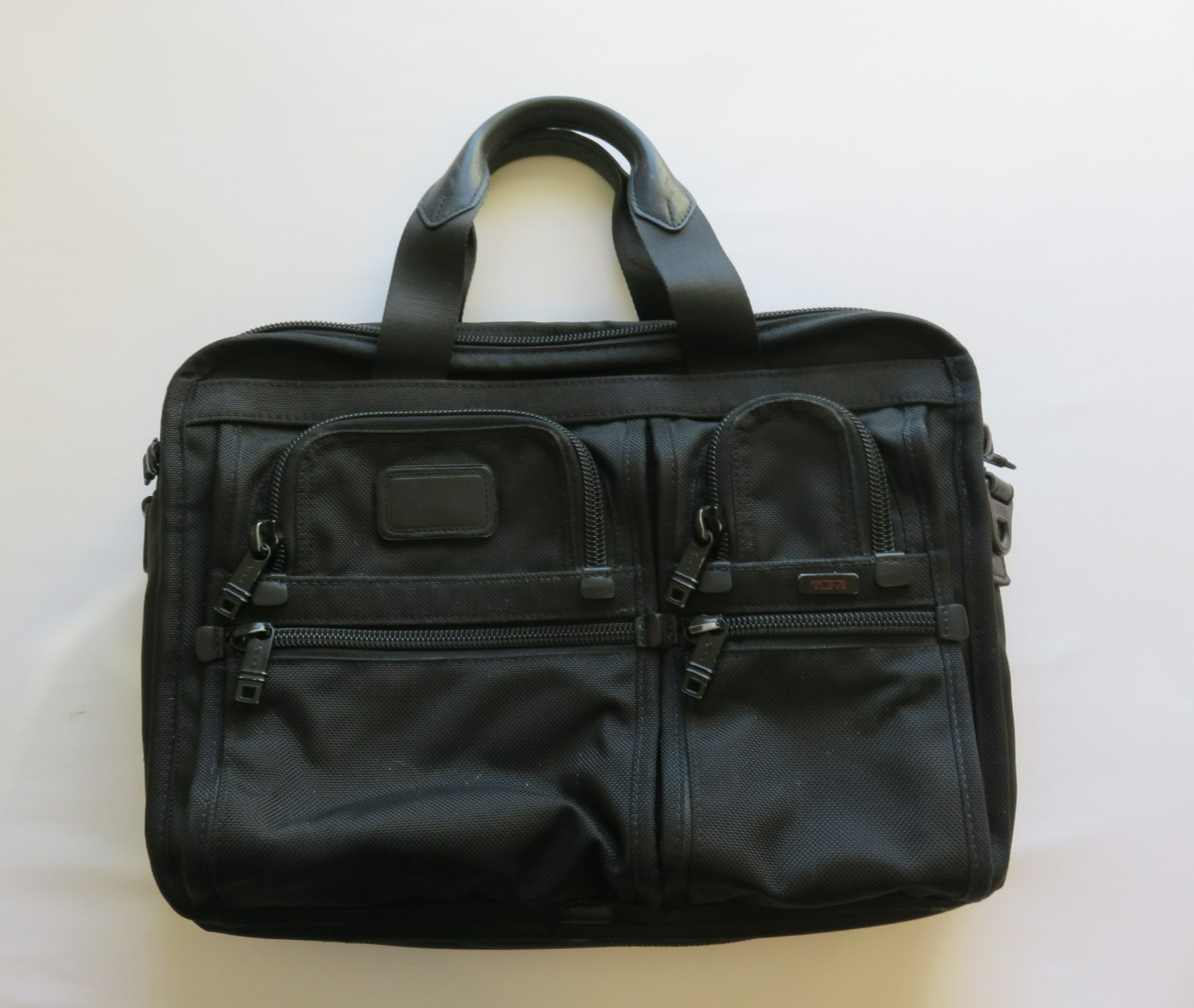 TUMI Alpha T-Pass 26141DH Laptop Bag Expandable Luggage Black Nylon NO STRAP*
