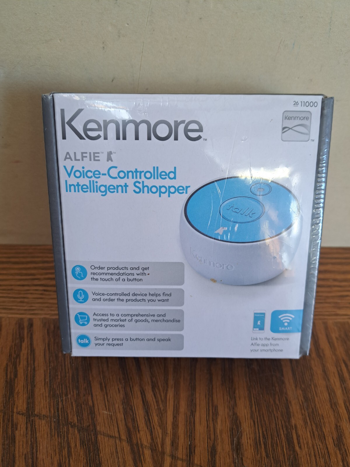 KENMORE ALFIE VOICE-CONTROLLED INTELLIGENT SHOPPER NIB rechargeable Sears 