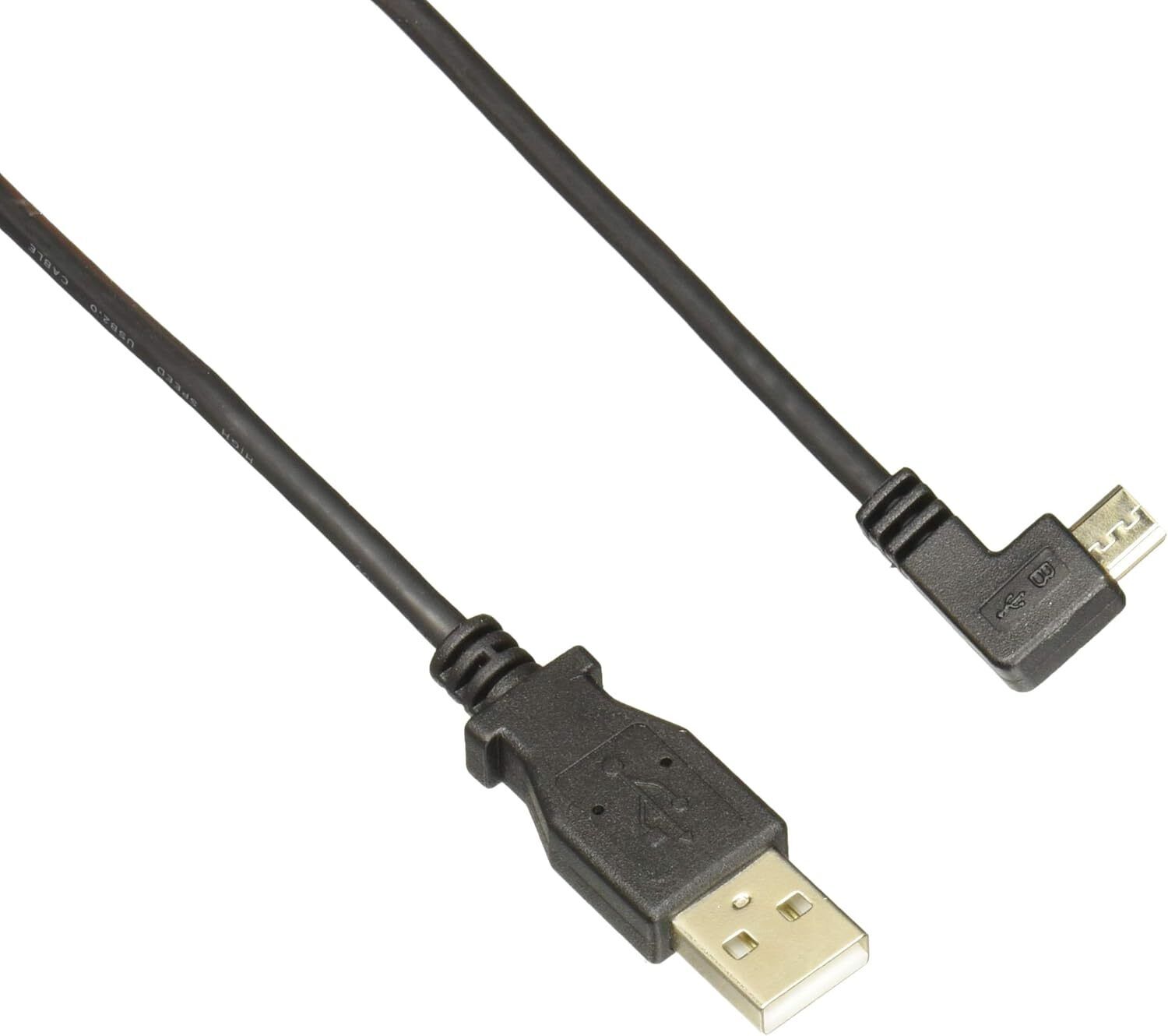 StarTech.com 1m 3 ft Micro-USB Charge-and-Sync Cable - Left-Angle Micro-USB... 