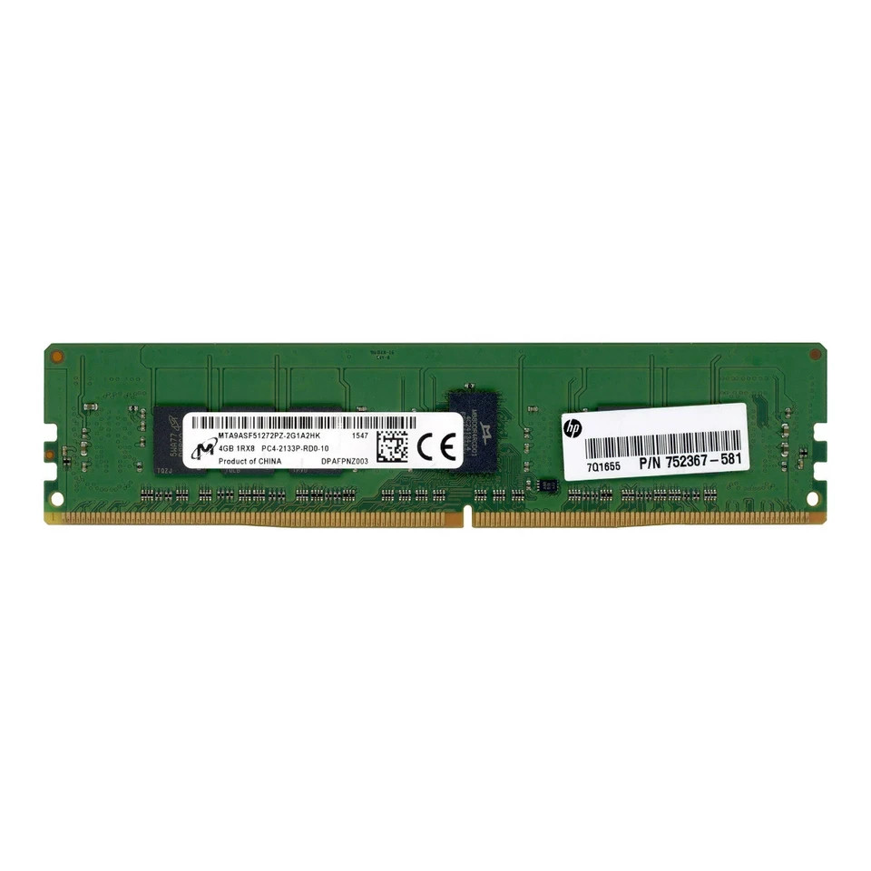 AU SELLER MICRON  4GB MTA9ASF51272PZ-2G1A2HK  1RX8 PC4-2133P SERVER RAM -TESTED