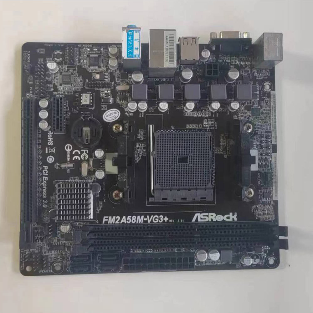 For ASRock FM2A58M-VG3+ Socket FM2+ DDR3 VGA Micro ATX Motherboard
