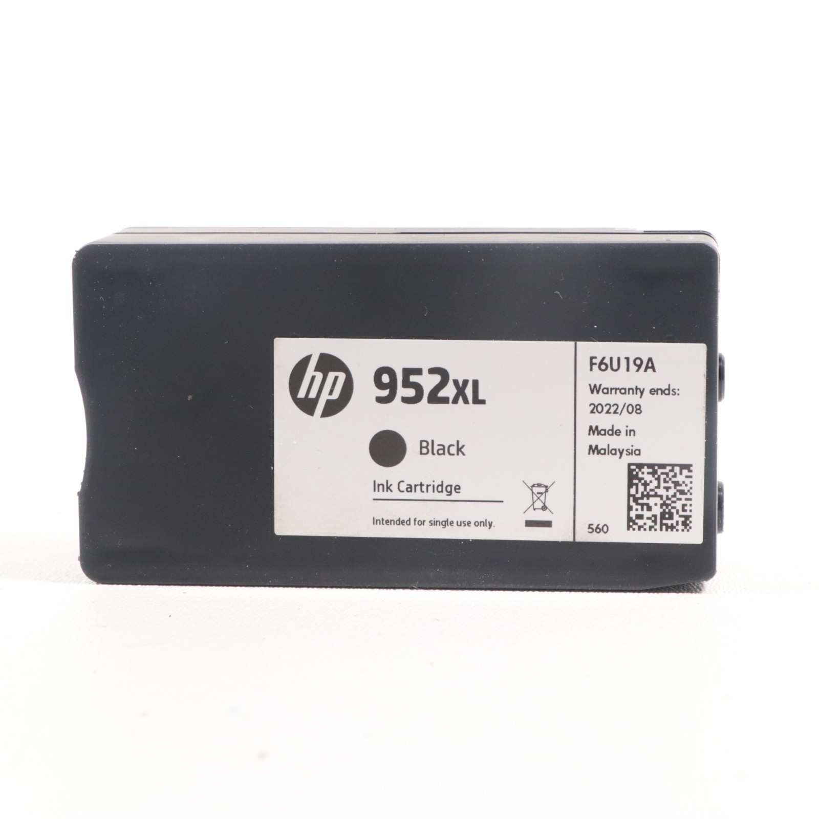 HP F6U19A Black Ink Cartridge Genuine OEM NEW 952XL AUG/2022