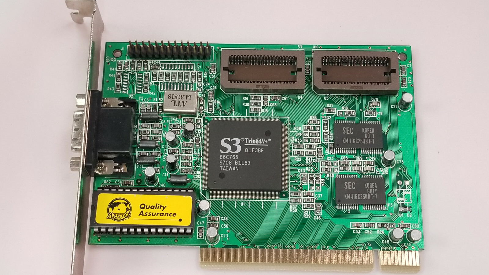 Aristo S3 86C765 Trio 64V+ 1MB VGA Video Card for DOS Retro Gaming working #A11