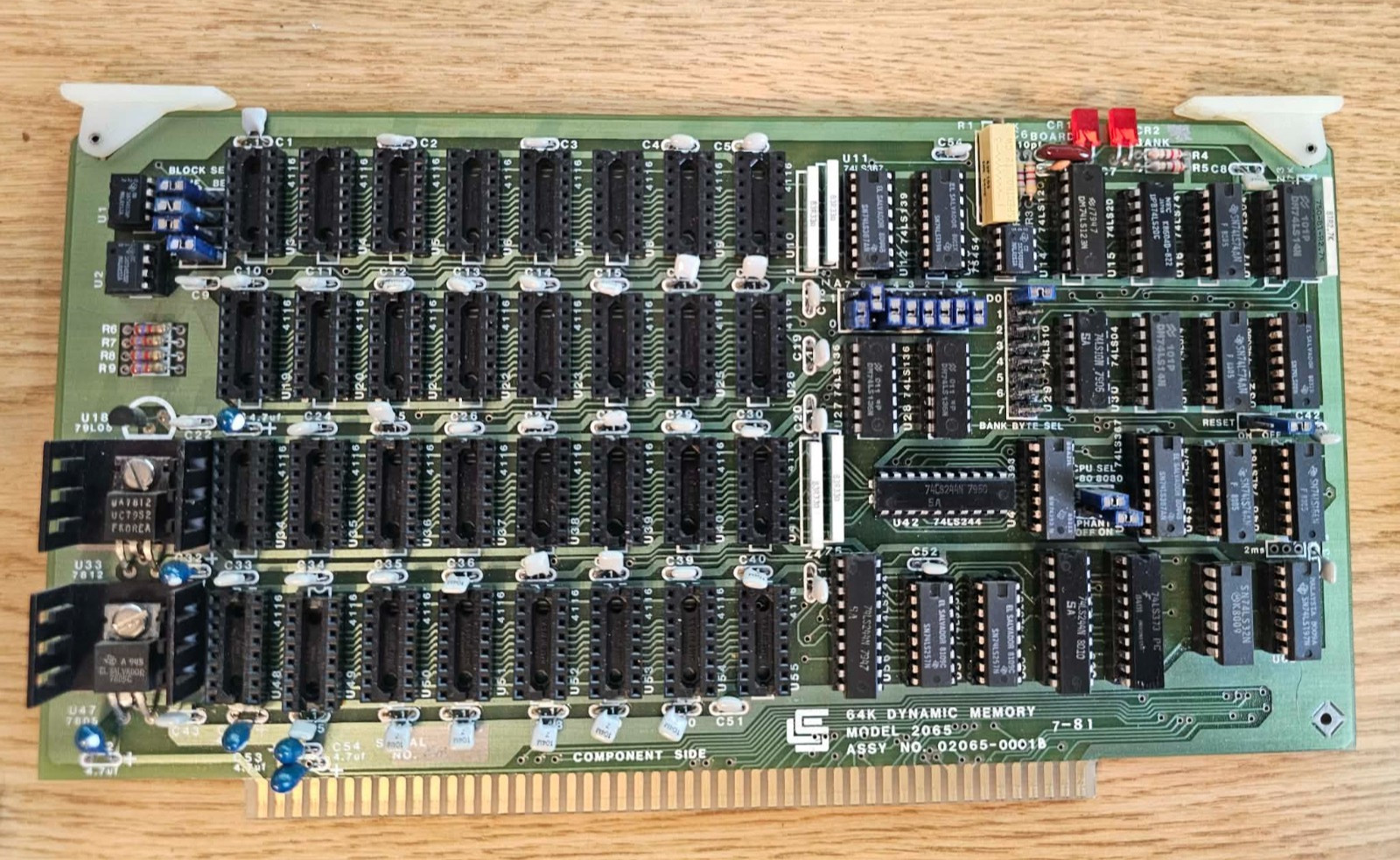 Vintage Rare California Computer Systems (CCS) 2065 S100 64K Dynamic Memory card