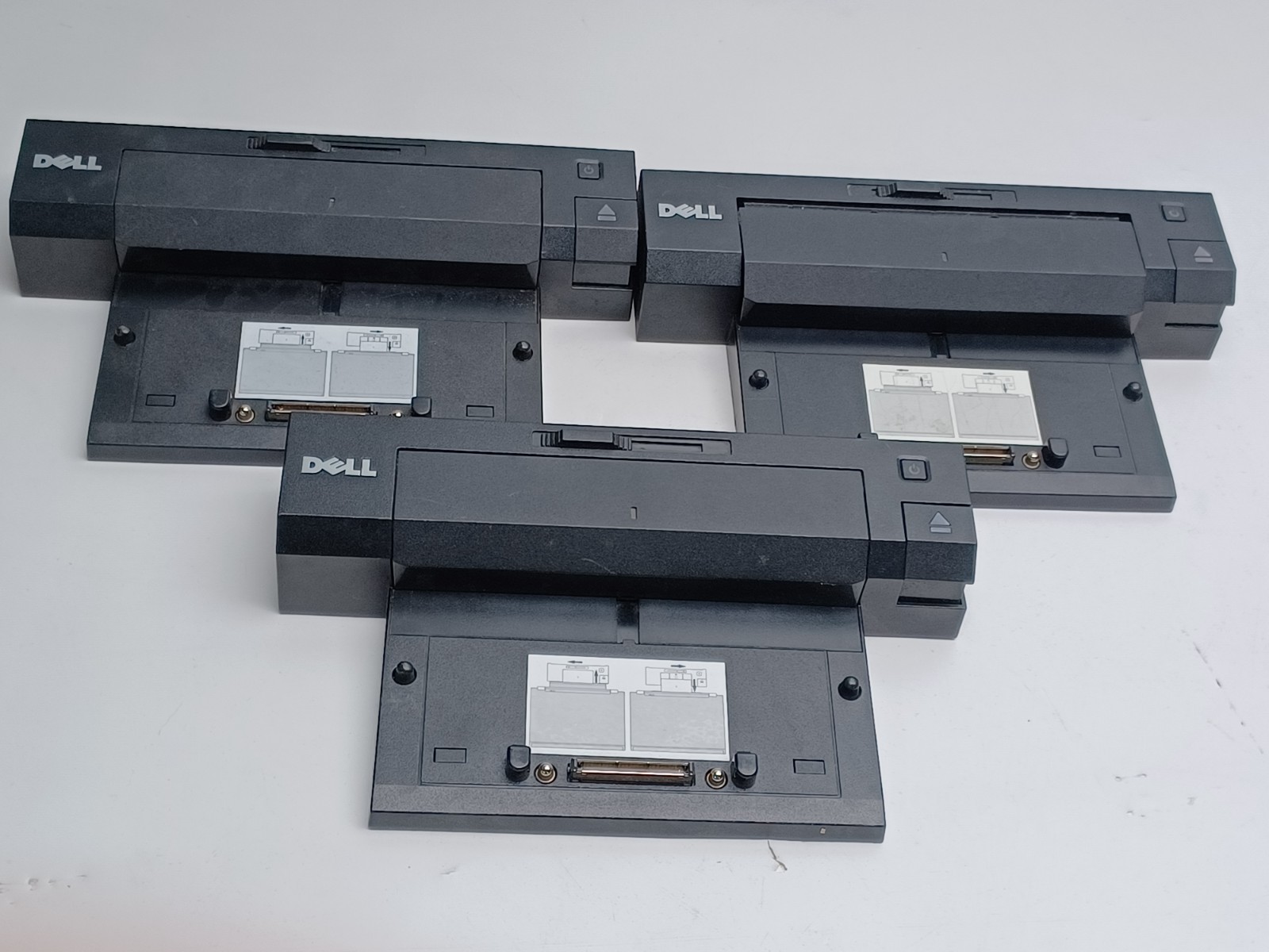 Lot of 3 Dell E-Port Plus PR02X Docking Stations for E-Series Laptops No Adapter