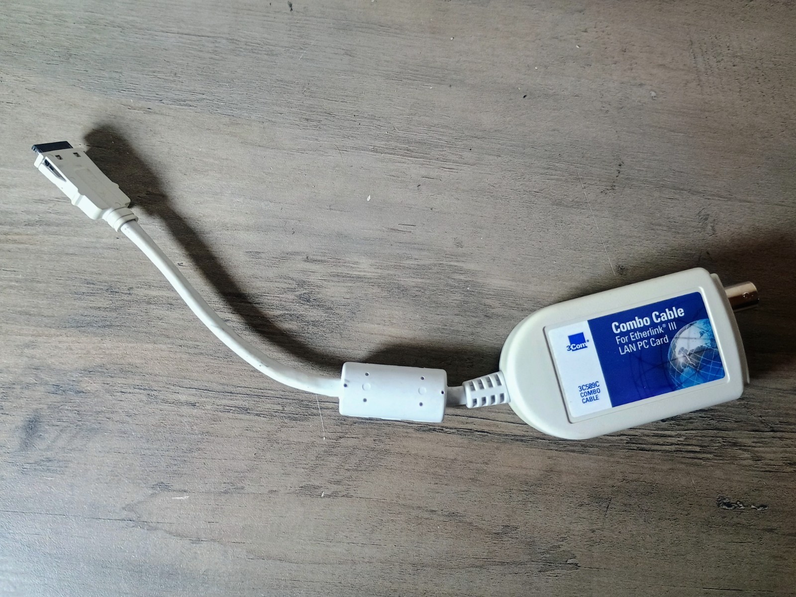 VTG - 3COM Combo Cable/Dongle for Etherlink III LAN PC Card - C589C - 