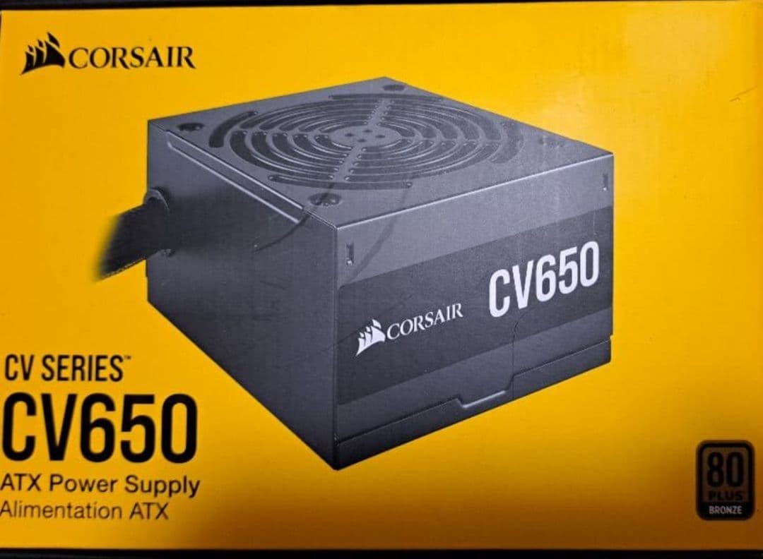 CORSAIR CV650 650W ATX Power Supply 80 PLUS Bronze Certified PSU Unused
