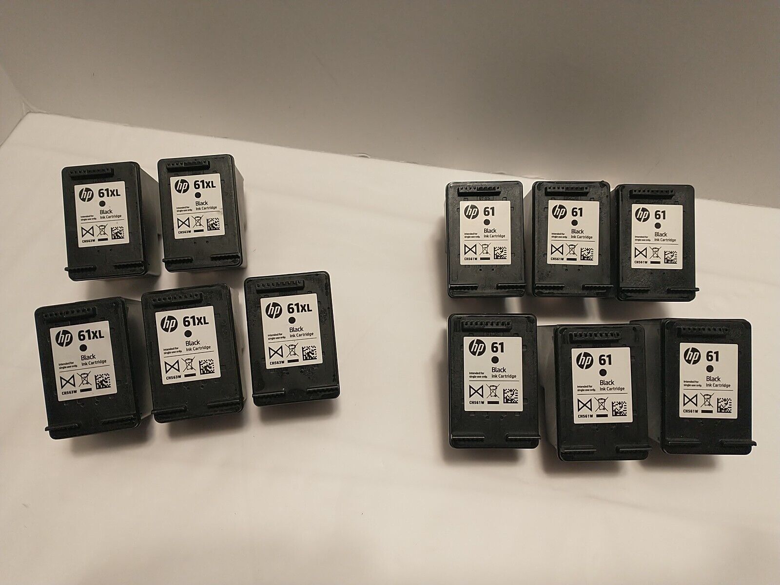 11 Empty Genuine HP 61 61xl Black Ink Cartridges Never Refilled Read Desc Pics
