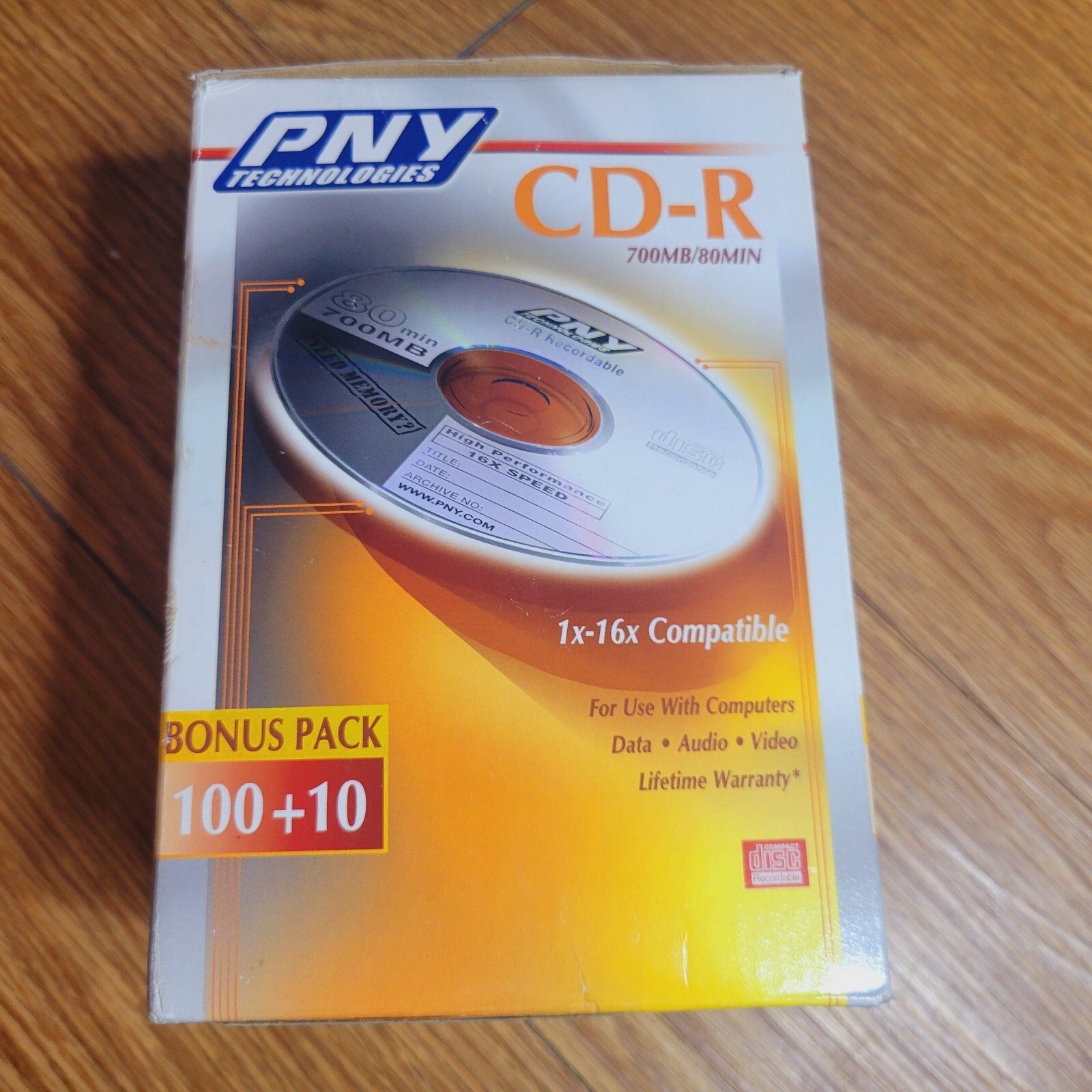 PNY Technologies CD-R 700MB 80MIN Spindle - 110 Pack 