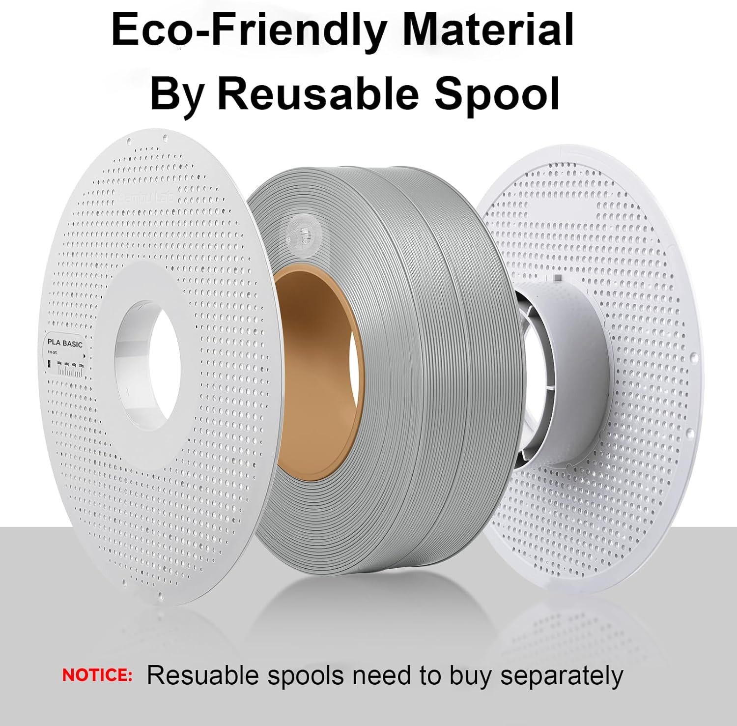 Original 1.75MM PLA Basic Refill Filament High Toughness High Speed &Easy Pri...