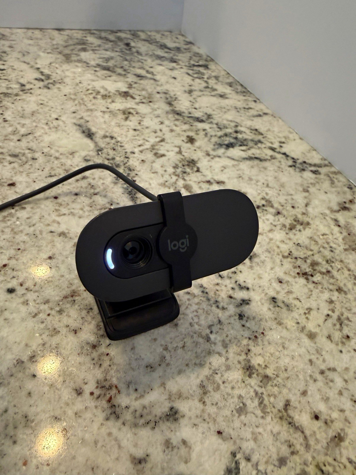 Logitech C270 HD 720p USB Webcam Built-In Mic Tested Working Black