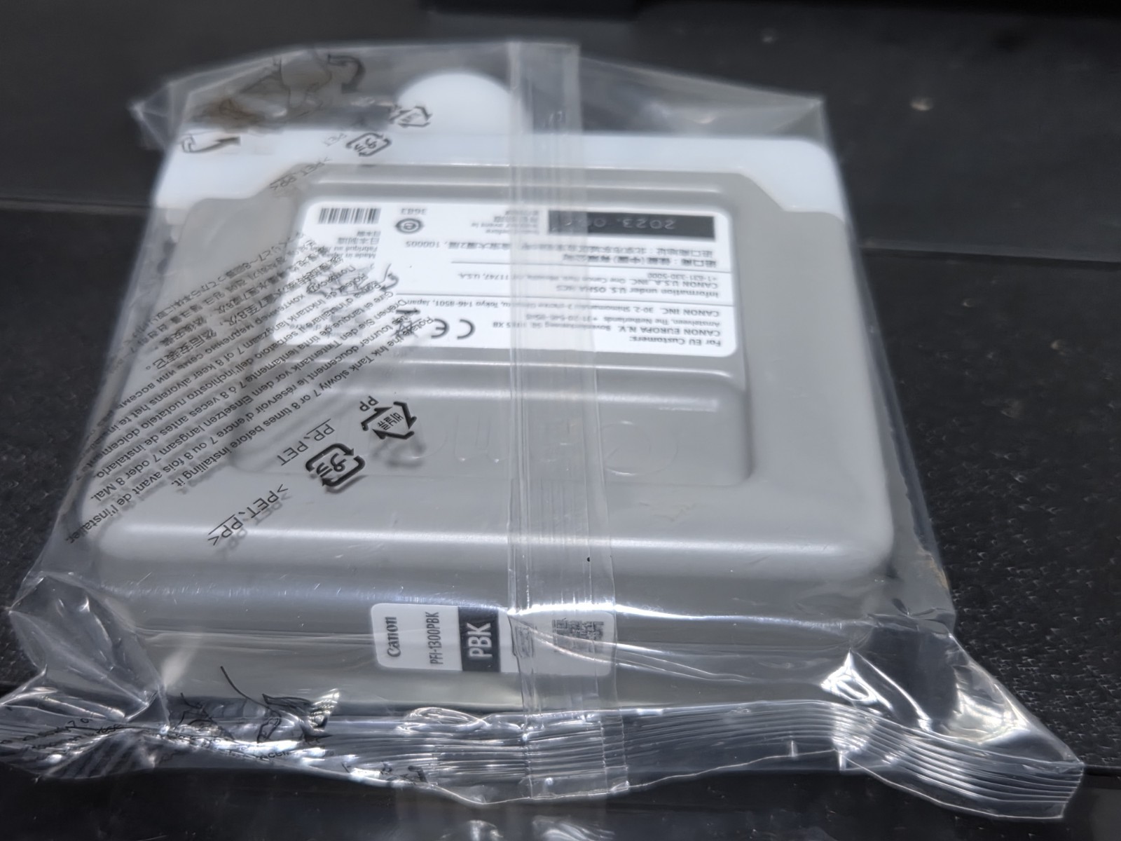 NEW READY TO SHIP Canon PFI-1300PBK Photo Black 330ml Ink Cartridge