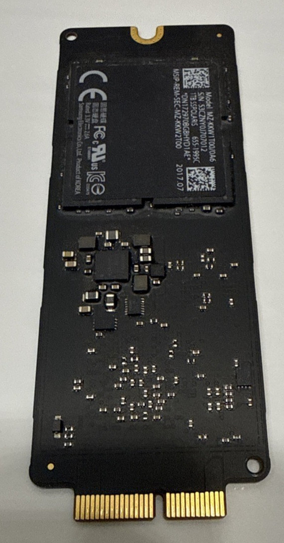 Apple Samsung 1TB SSPOLARIS PCIe SSD MZ-KKW1T00 655-1995C for iMac A1419 Tested