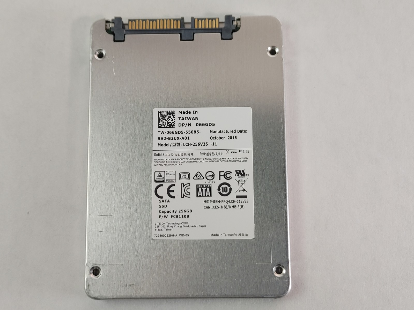 LiteOn ZETA Series LCH-256V2S 256 GB 2.5 in SATA III Solid State Drive